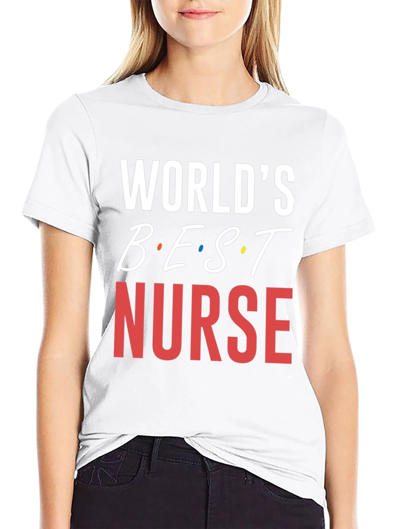Worlds Best Nurse T-Shirt - Black