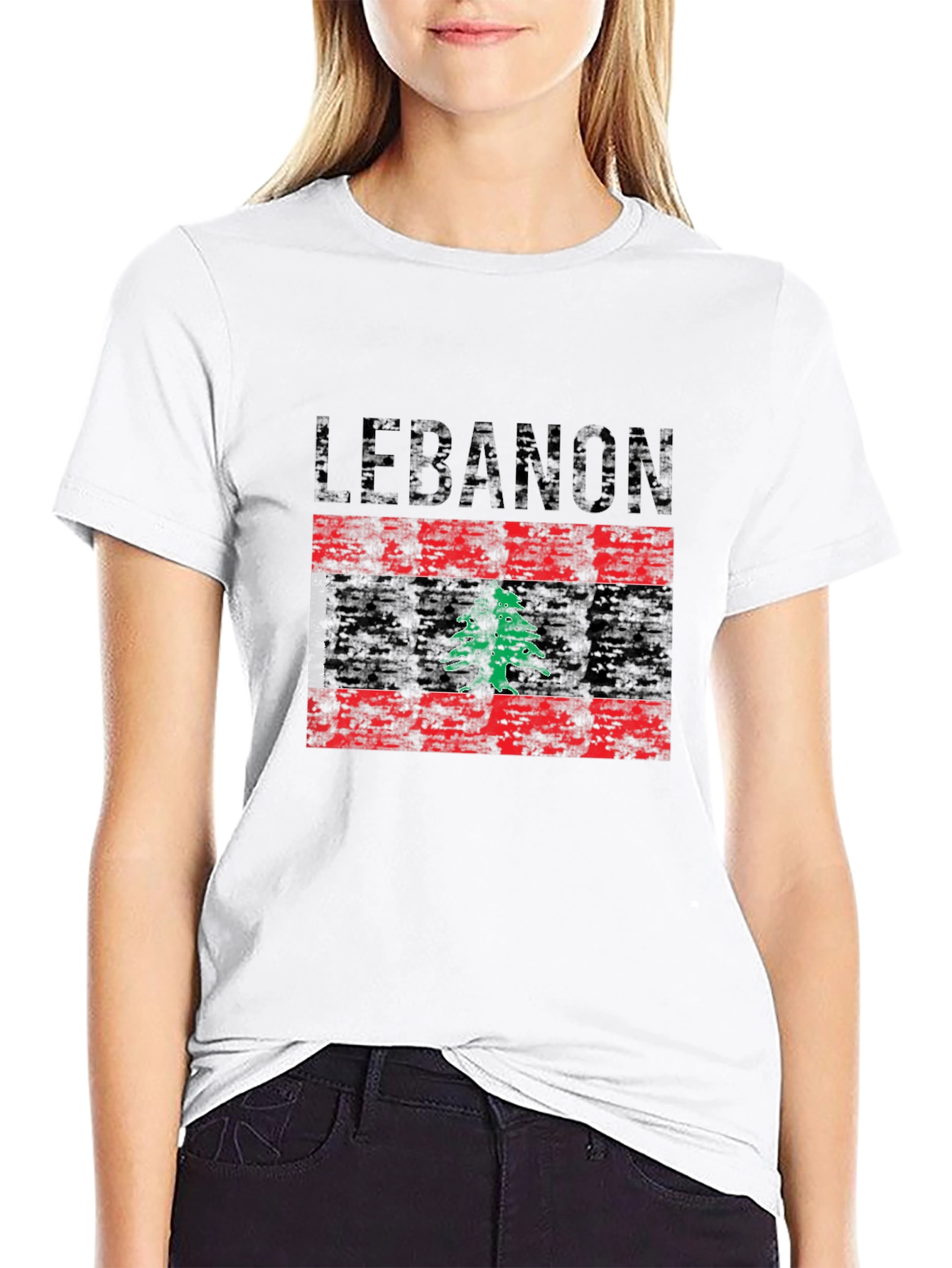 Lebanon Flag Graphic T-Shirt