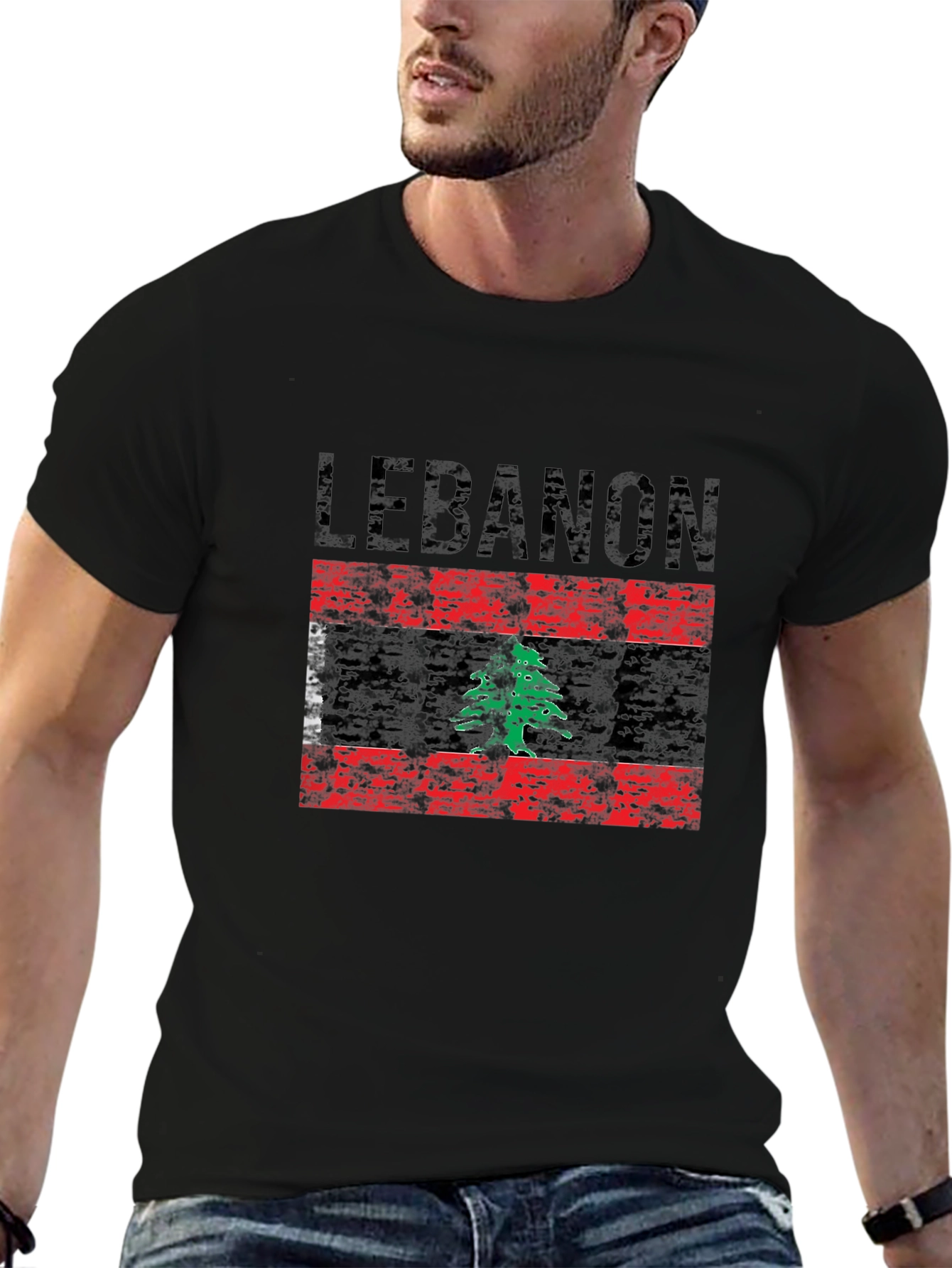 Lebanon Flag Graphic T-Shirt