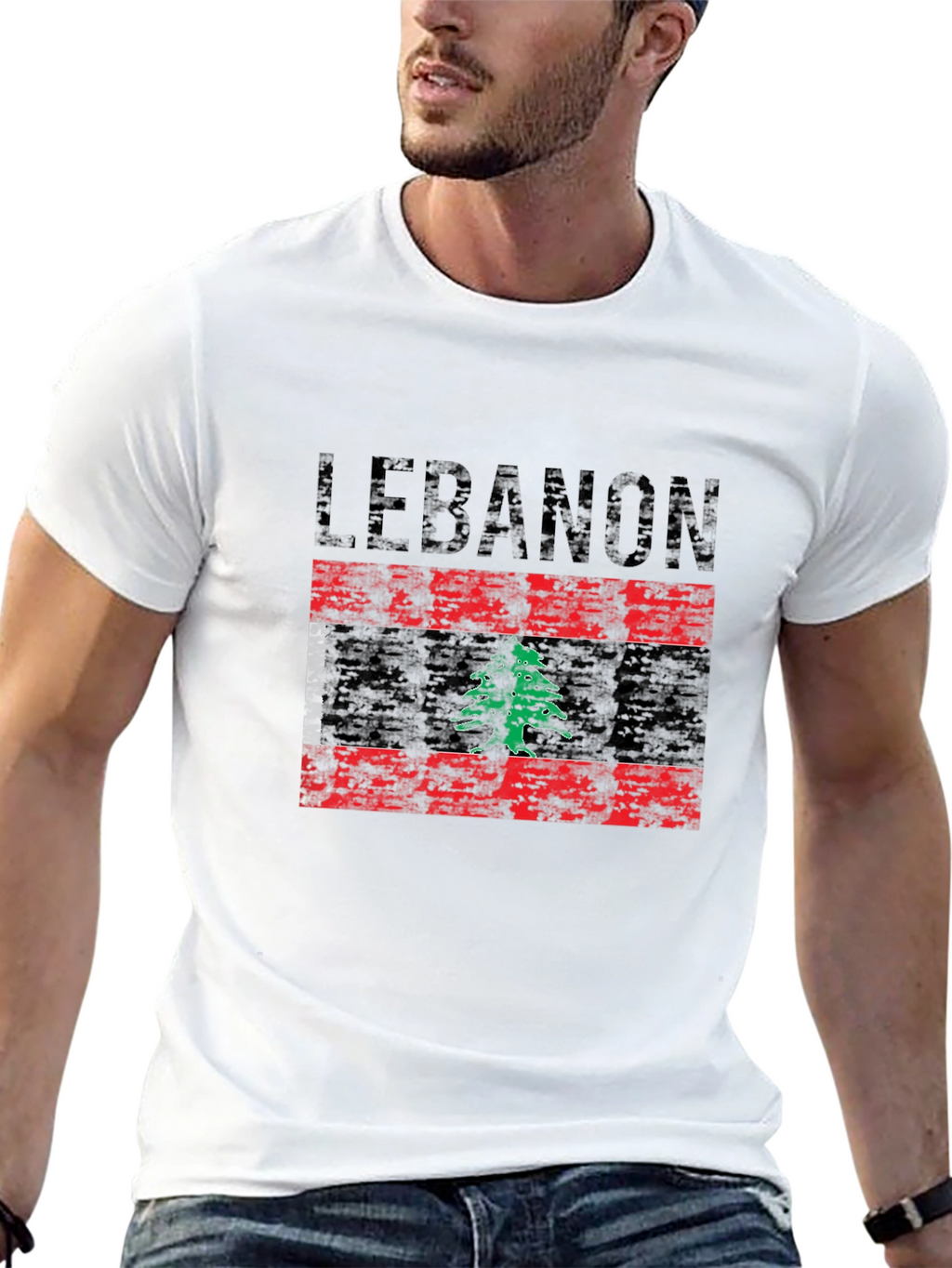 Lebanon Flag Graphic T-Shirt