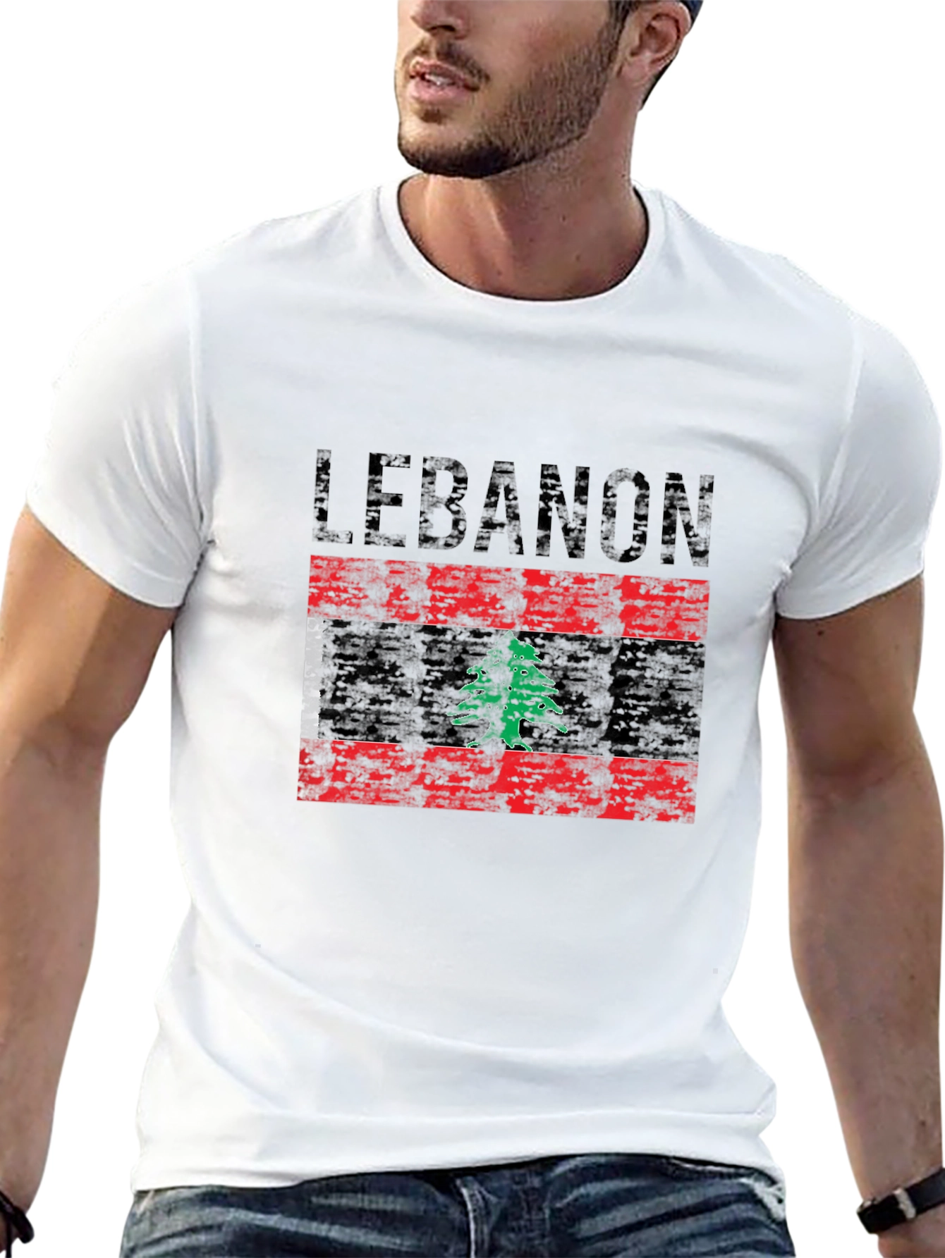 Lebanon Flag Graphic T-Shirt