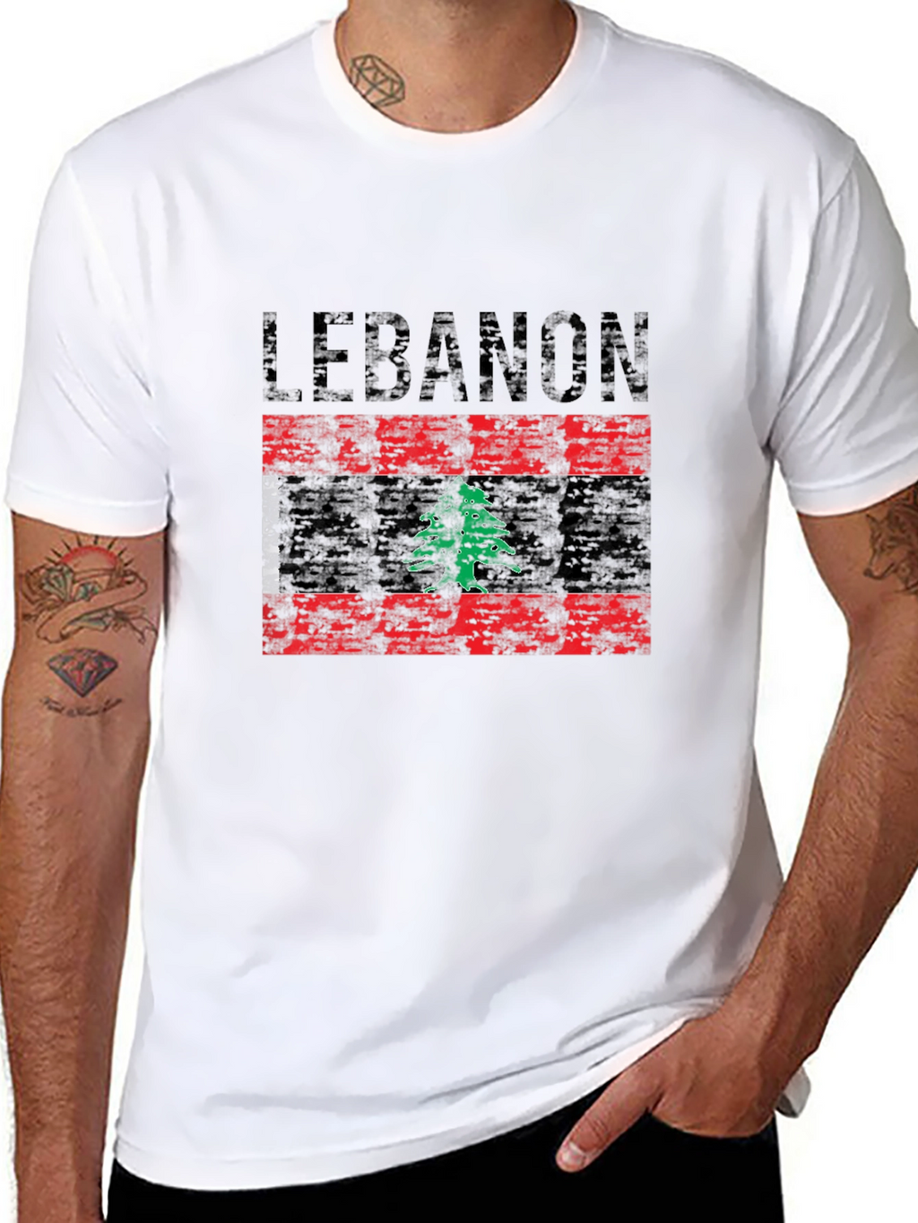Lebanon Flag Graphic T-Shirt