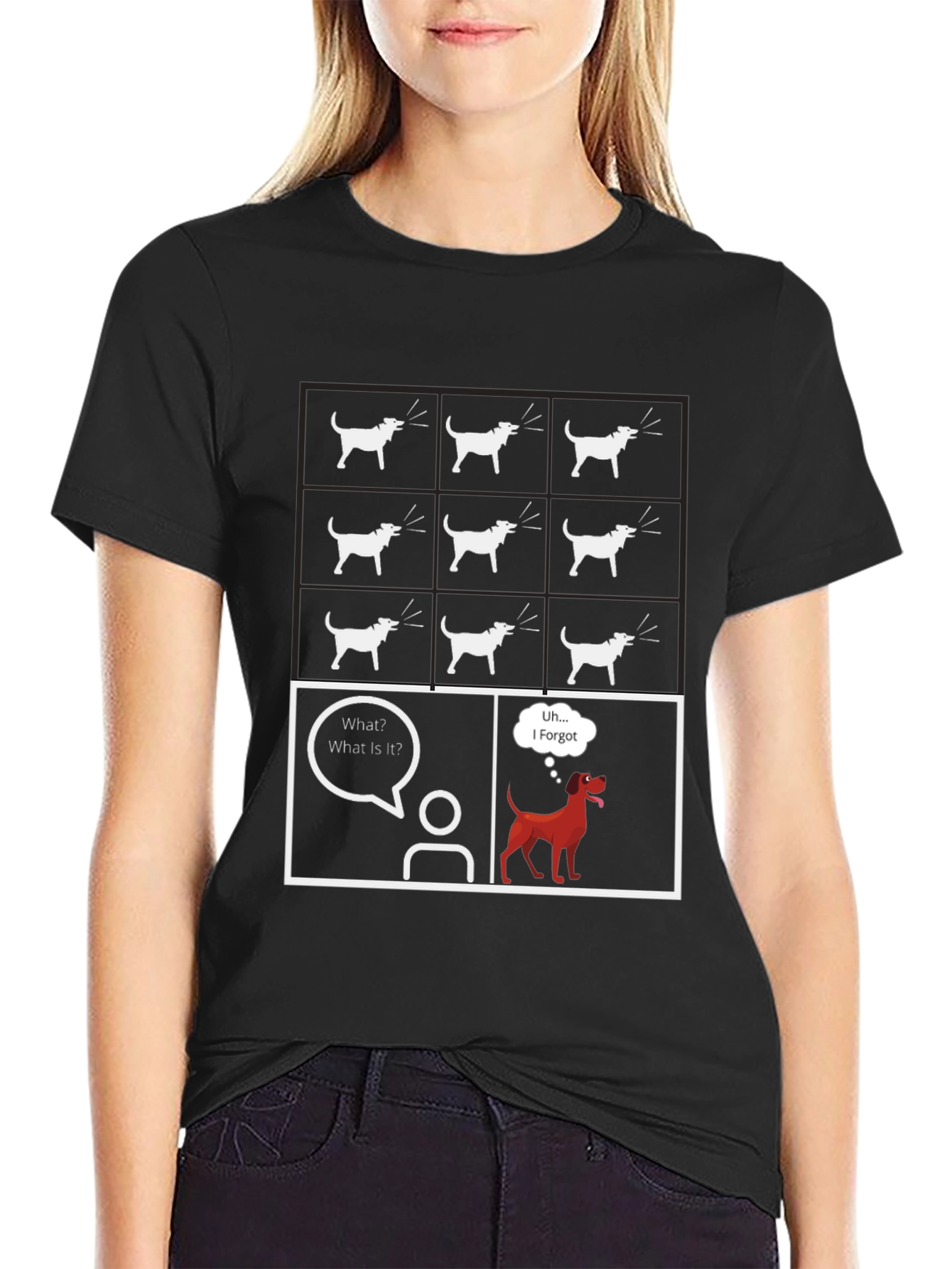Dog Comic T-Shirt - What is it? Funny Graphic Tee