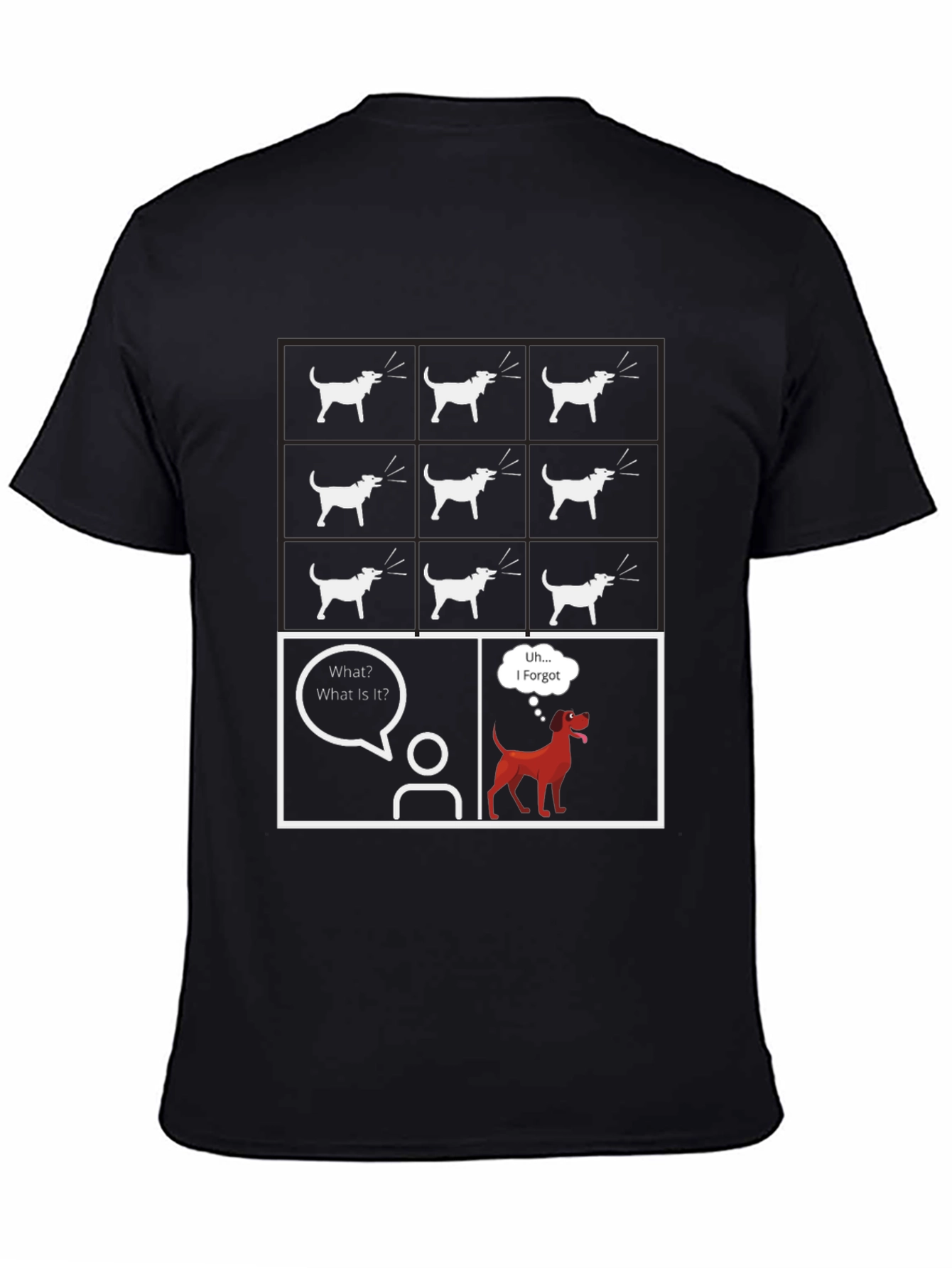 Dog Comic T-Shirt - What is it? Funny Graphic Tee
