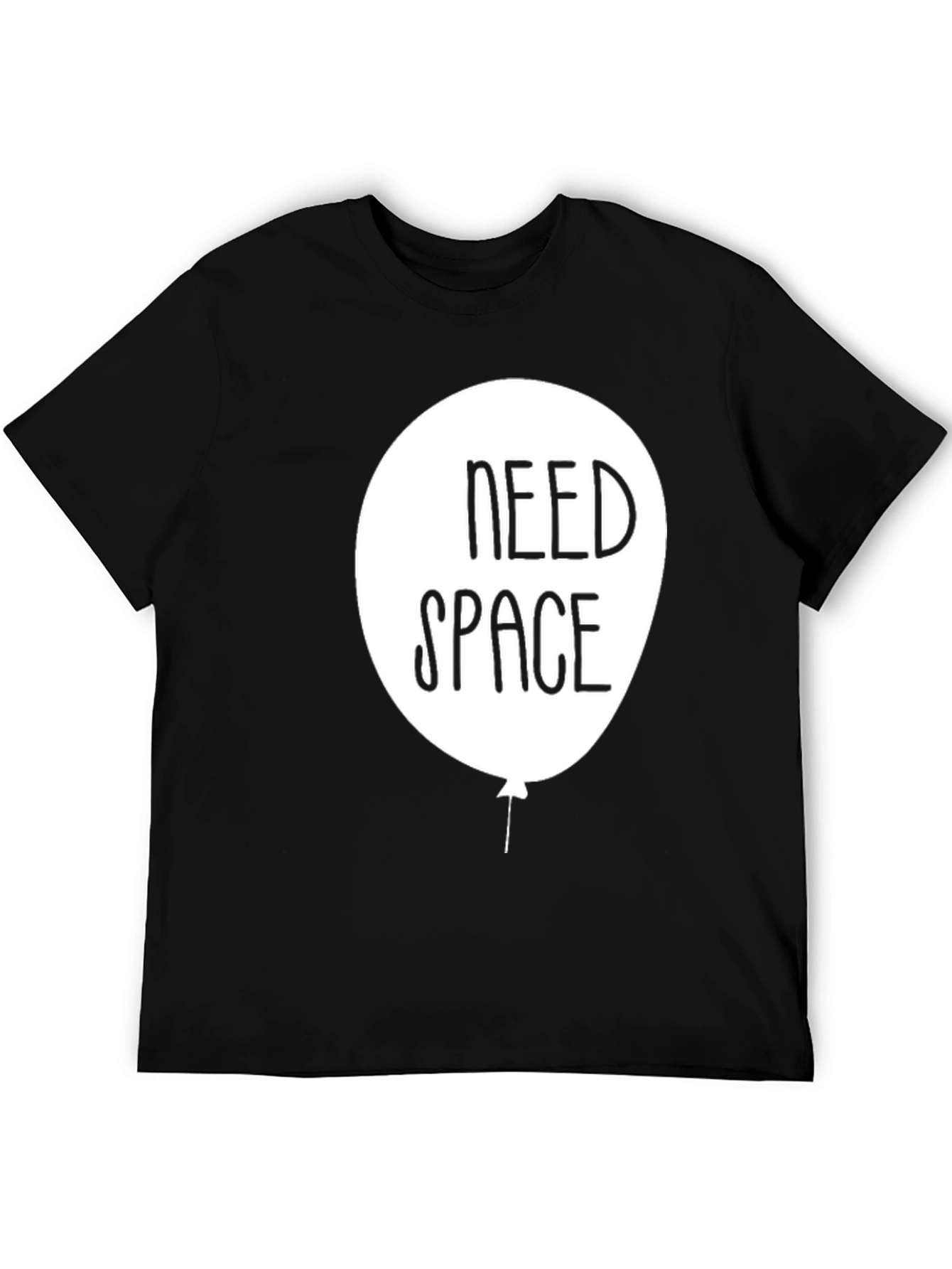 Need Space Graphic T-Shirt - Black Cotton Tee