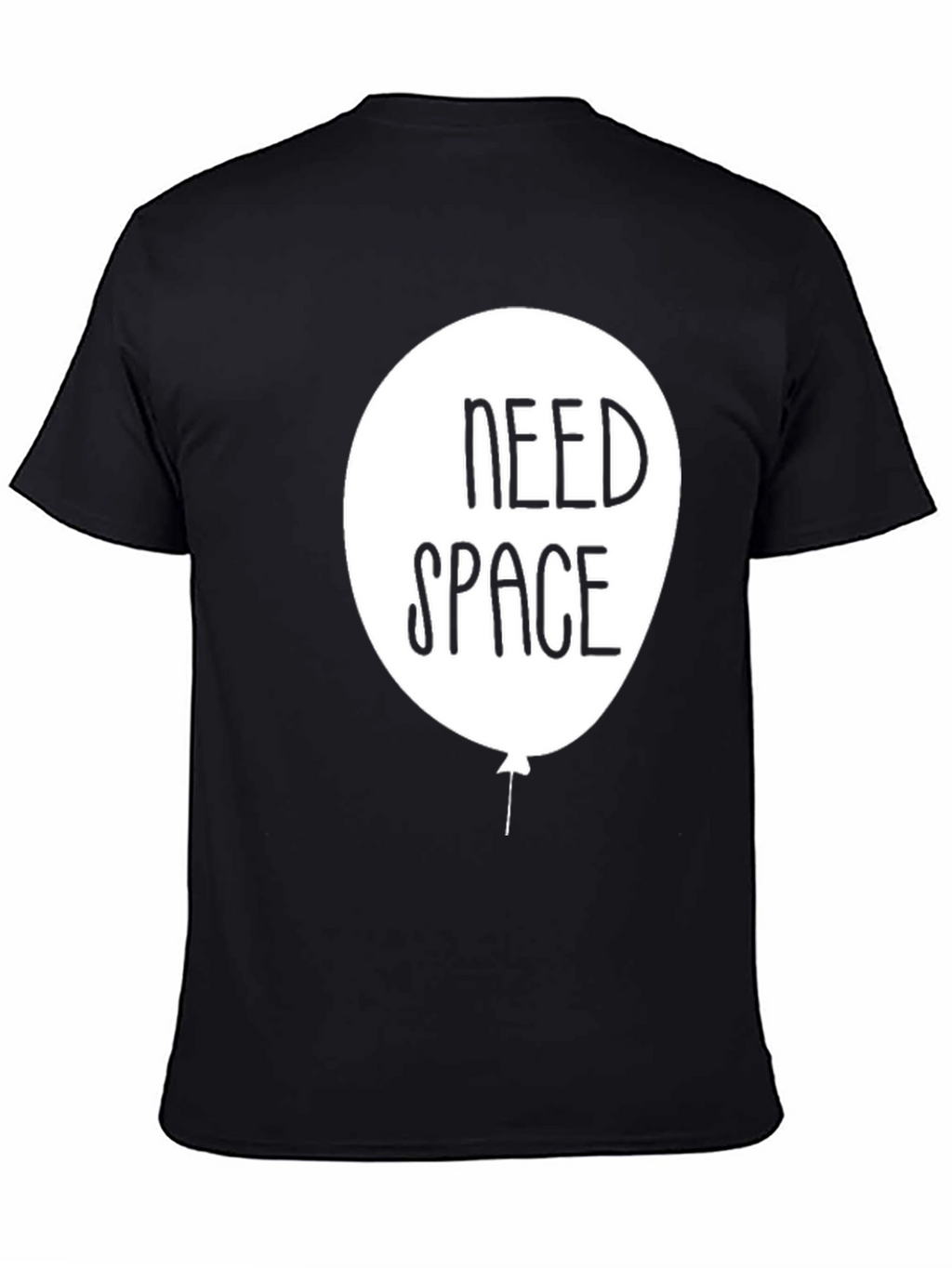 Need Space Graphic T-Shirt - Black Cotton Tee