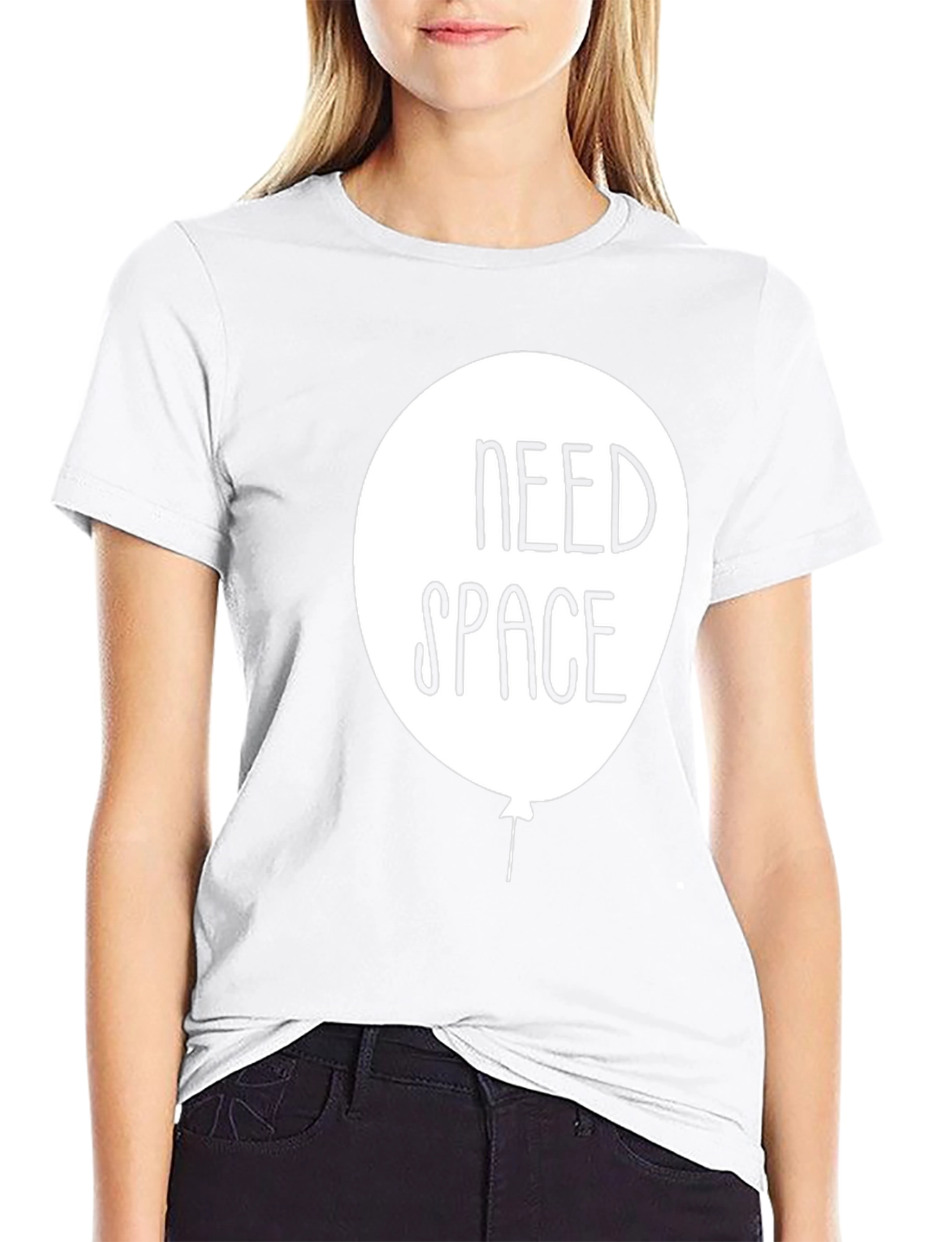 Need Space Graphic T-Shirt - Black Cotton Tee