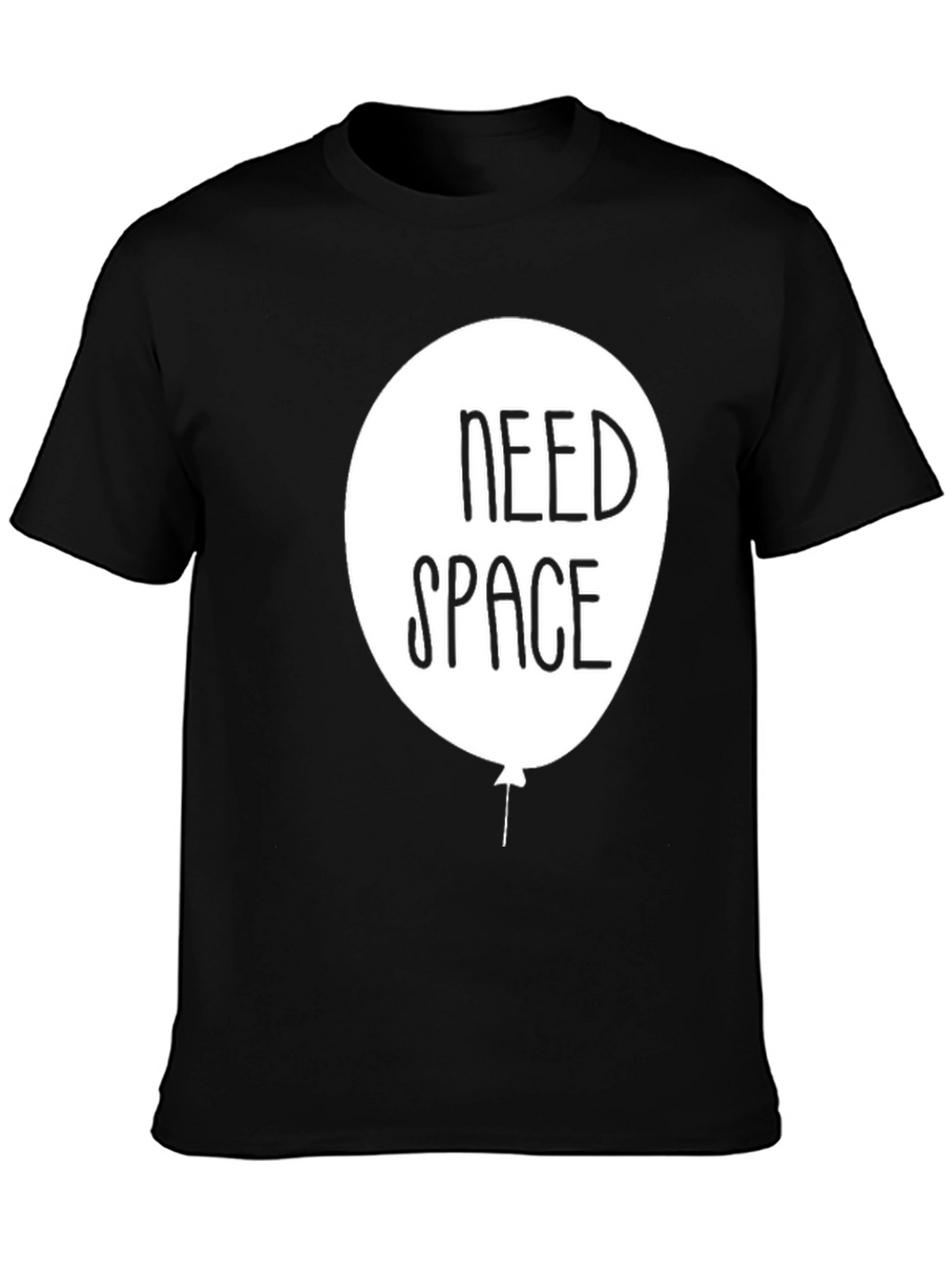 Need Space Graphic T-Shirt - Black Cotton Tee