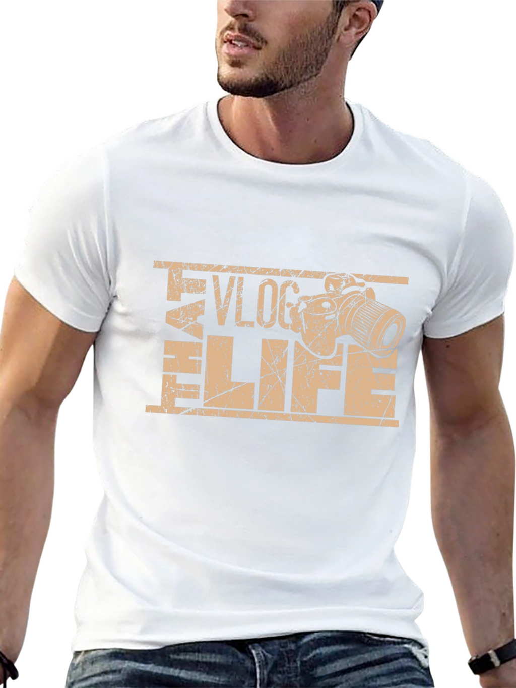Vlog Life Graphic Tee -  Black T-Shirt