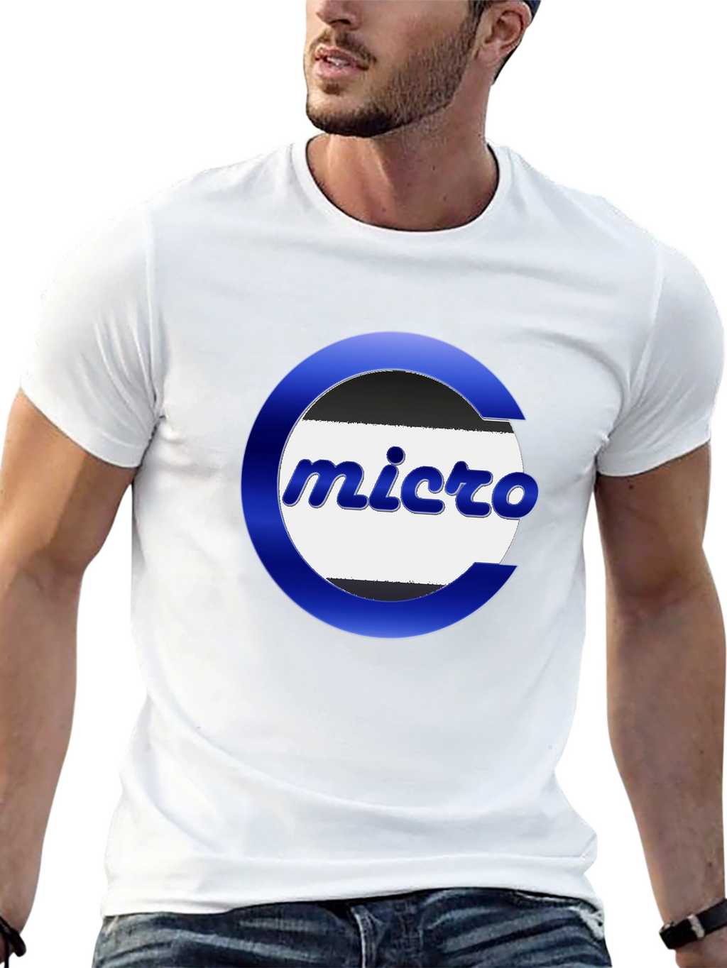 Micro Logo Graphic Tee - Black