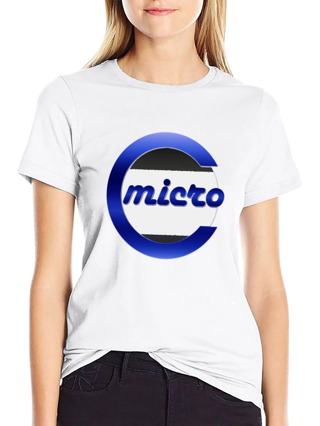 Micro Logo Graphic Tee - Black