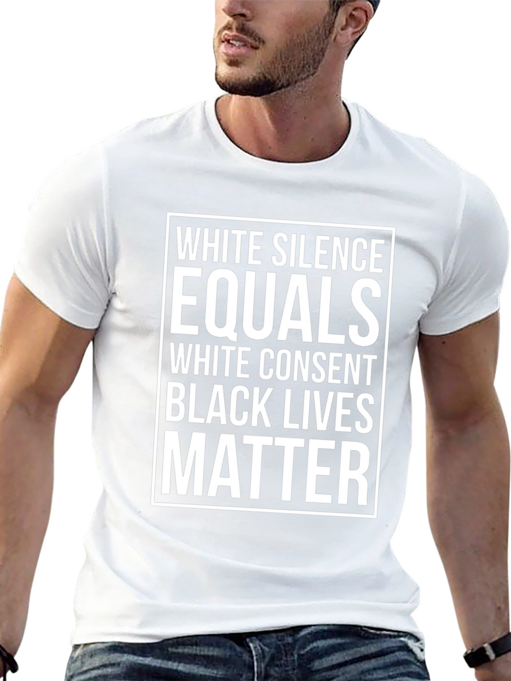 White Silence Equals White Consent Black Lives Matter Tee