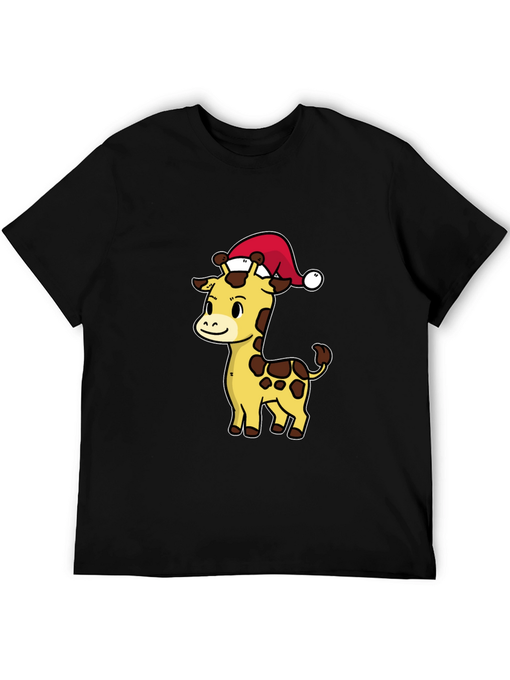 Festive Giraffe T-Shirt - Holiday Cheer
