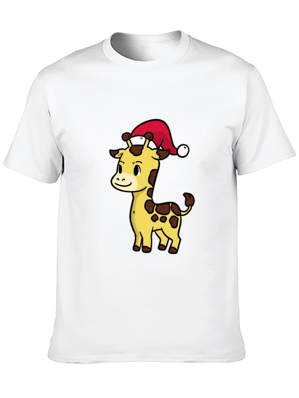 Festive Giraffe T-Shirt - Holiday Cheer