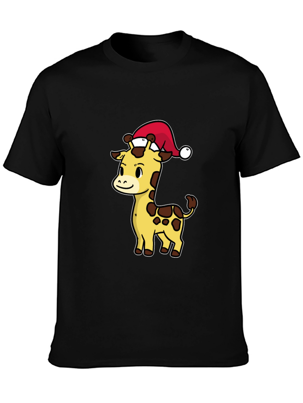 Festive Giraffe T-Shirt - Holiday Cheer