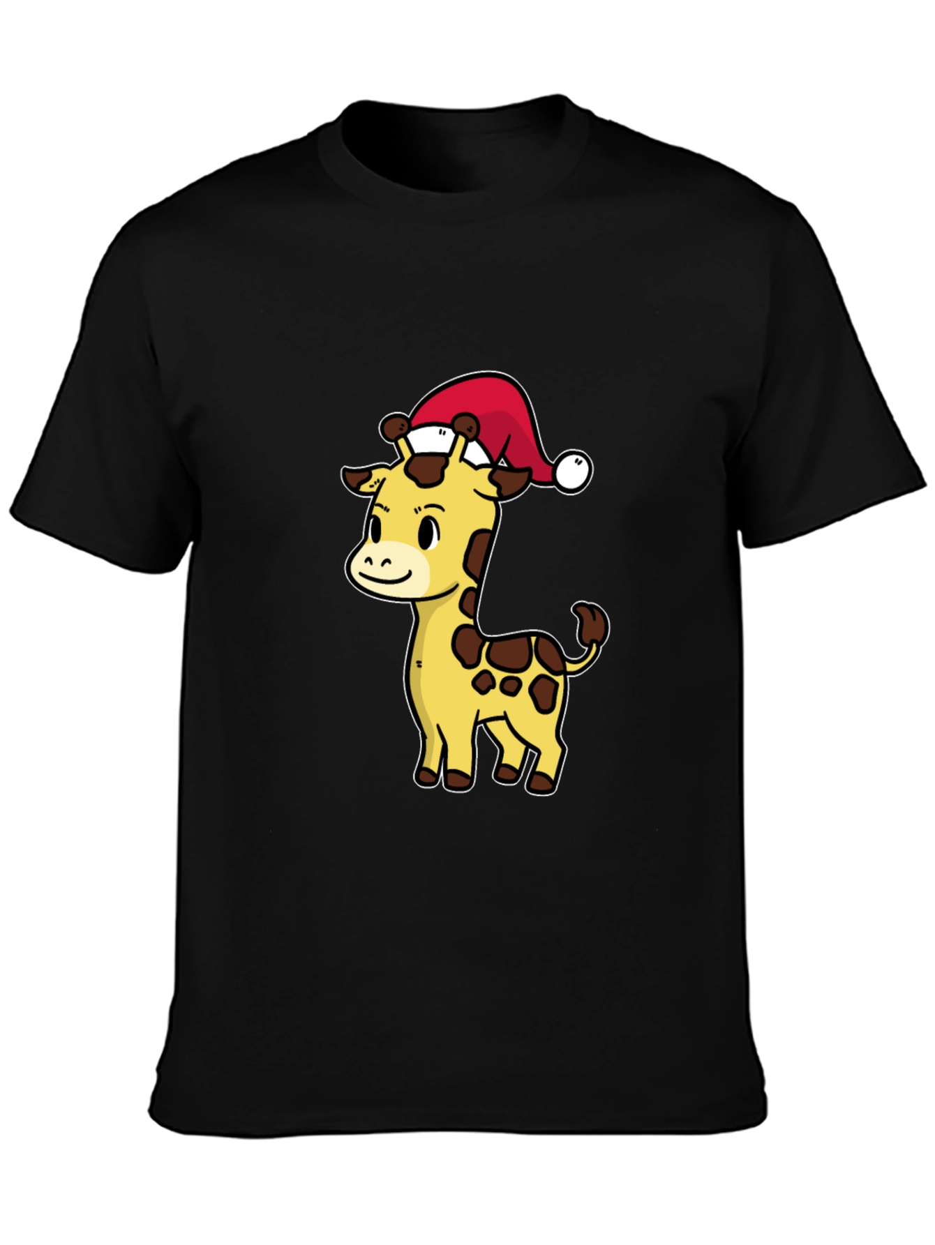 Festive Giraffe T-Shirt - Holiday Cheer