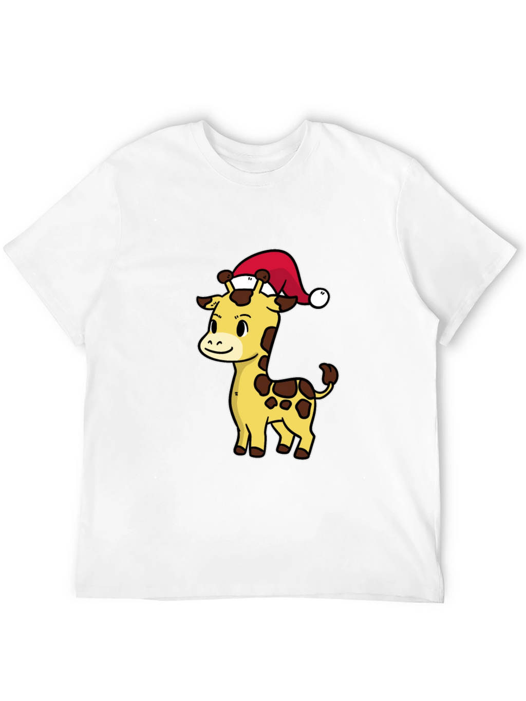 Festive Giraffe T-Shirt - Holiday Cheer