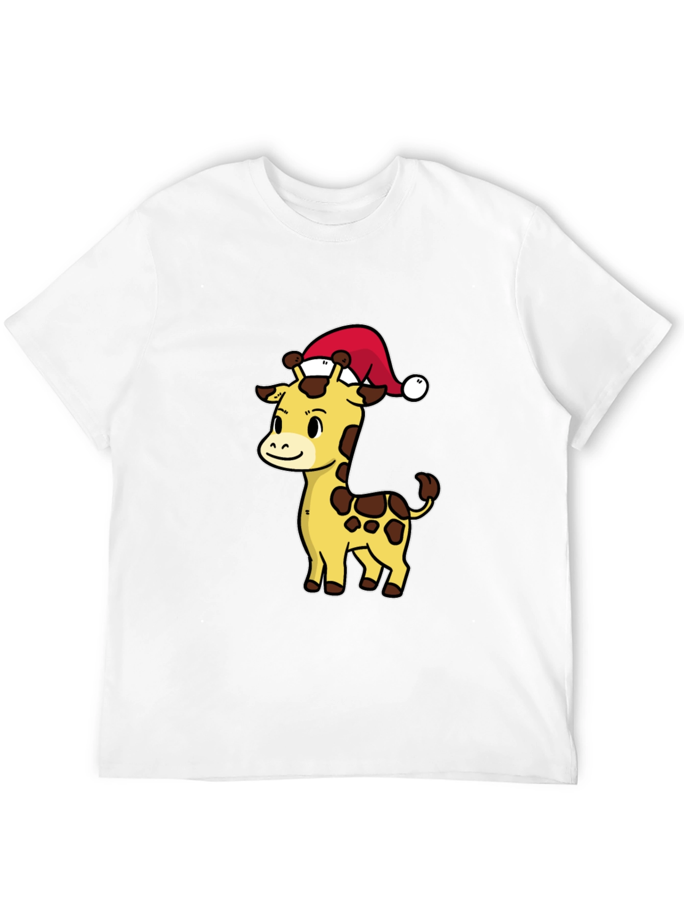 Festive Giraffe T-Shirt - Holiday Cheer