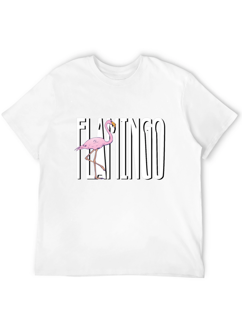 Flamingo Graphic Black T-Shirt