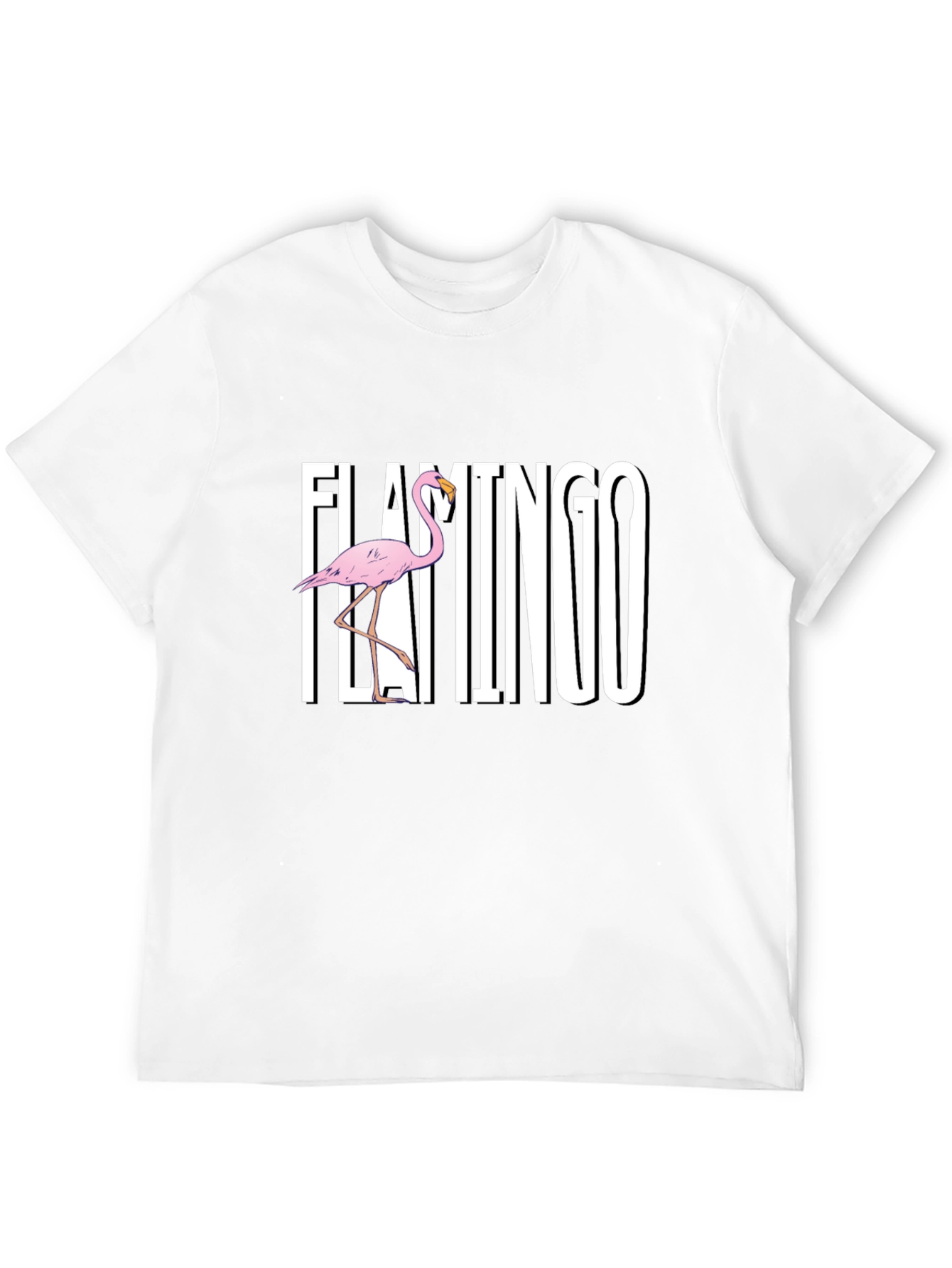 Flamingo Graphic Black T-Shirt