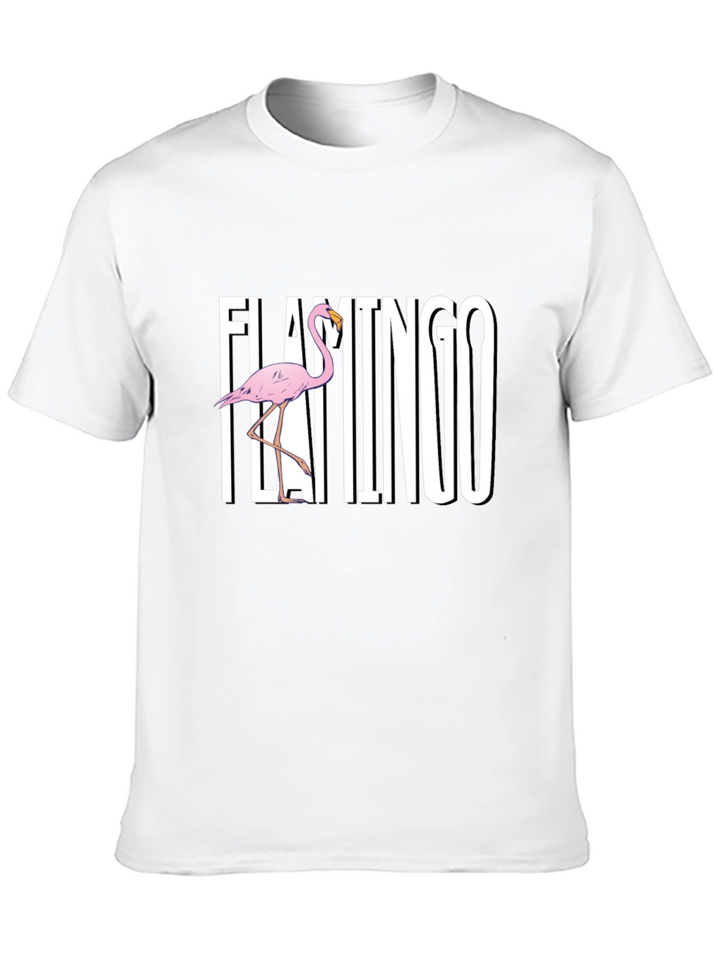Flamingo Graphic Black T-Shirt