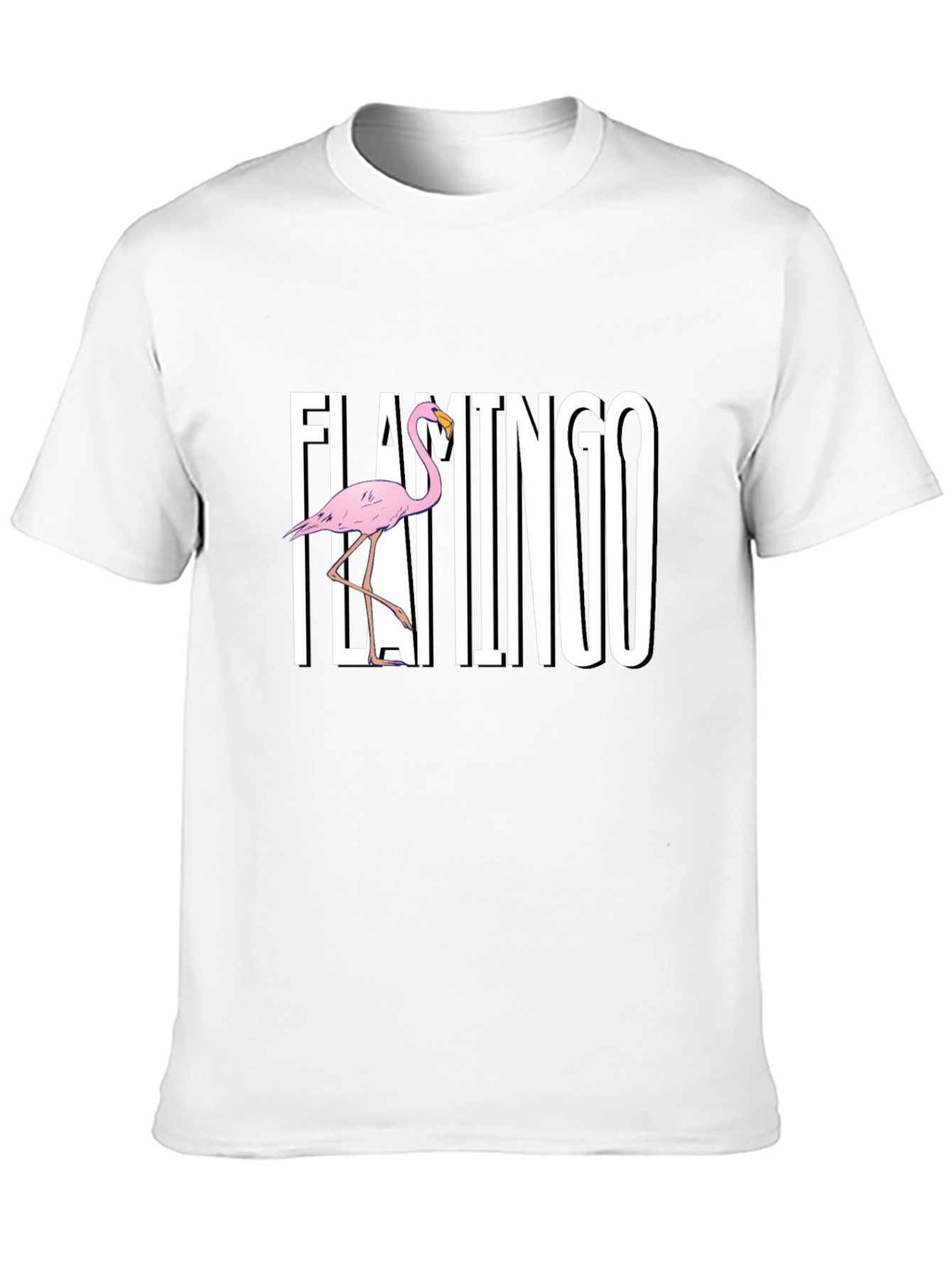 Flamingo Graphic Black T-Shirt
