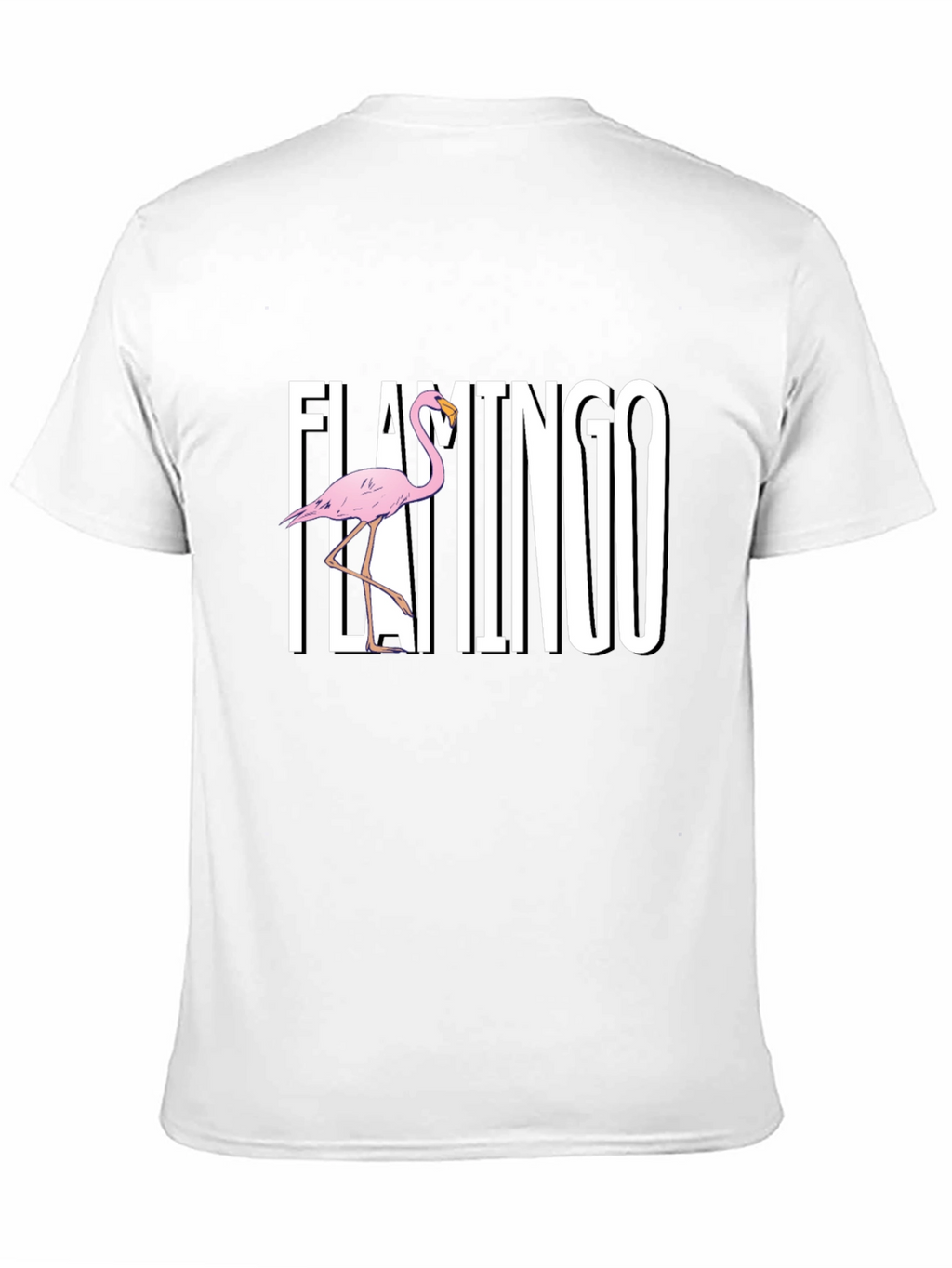 Flamingo Graphic Black T-Shirt