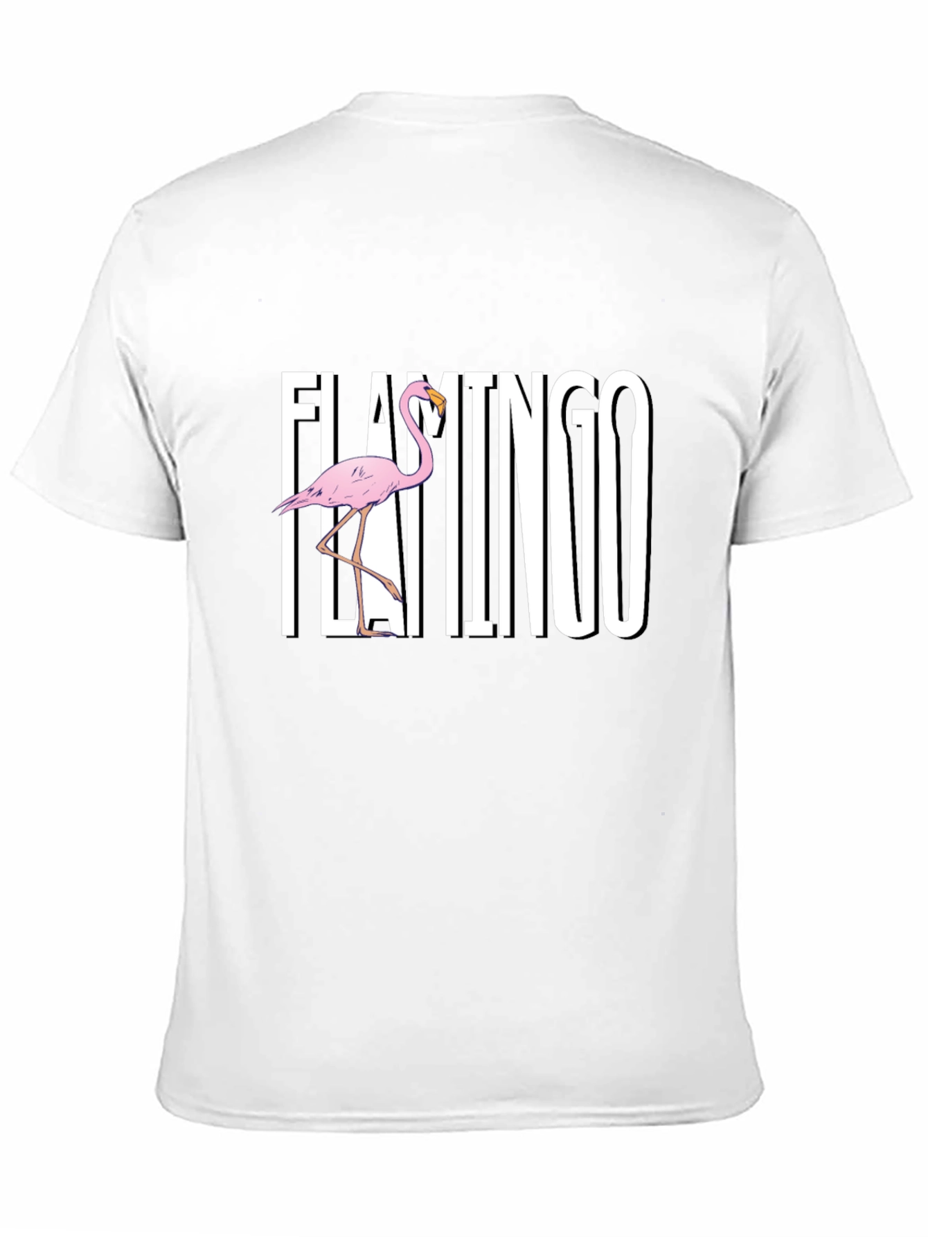 Flamingo Graphic Black T-Shirt