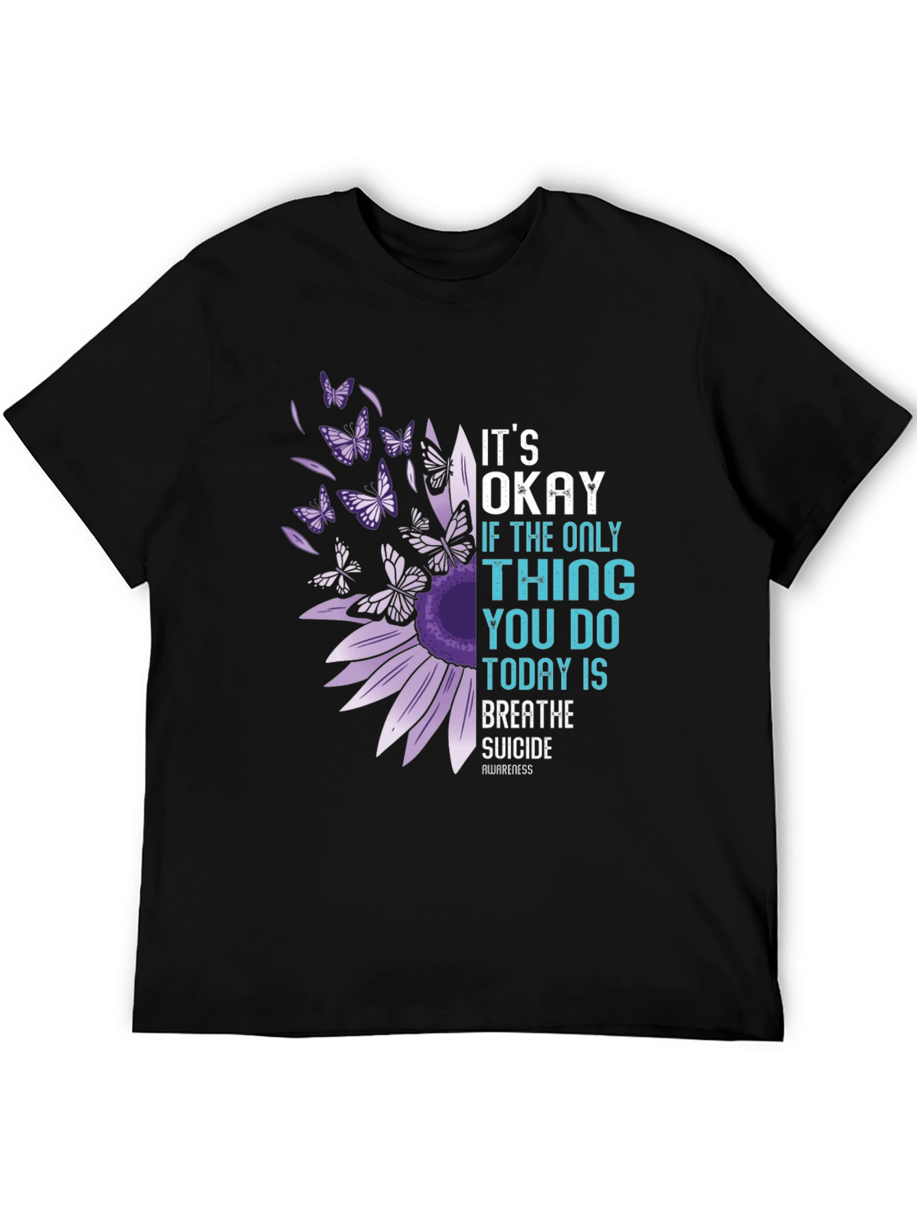 Its Okay To Breathe Suicide Awareness T-Shirt