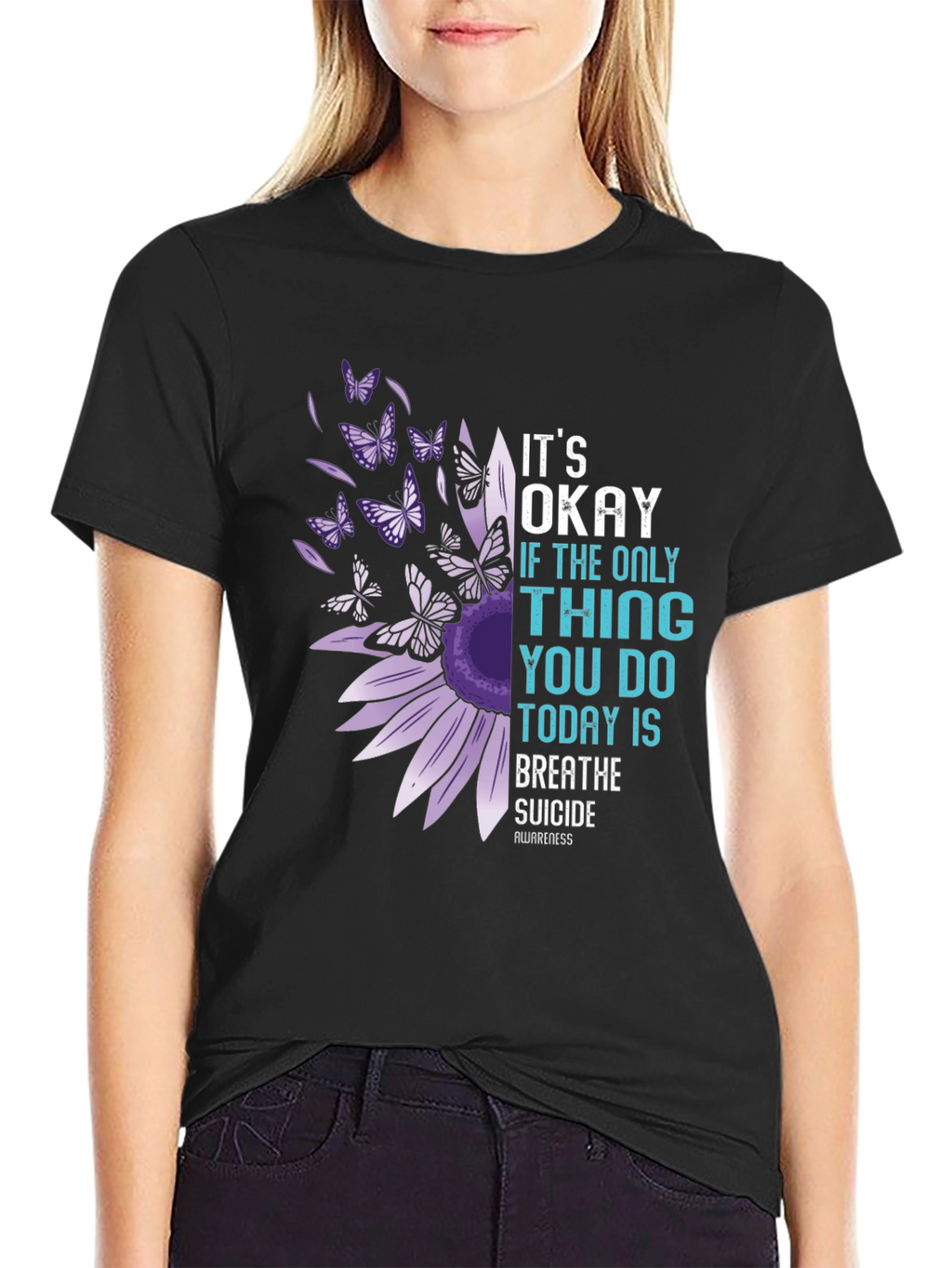 Its Okay To Breathe Suicide Awareness T-Shirt