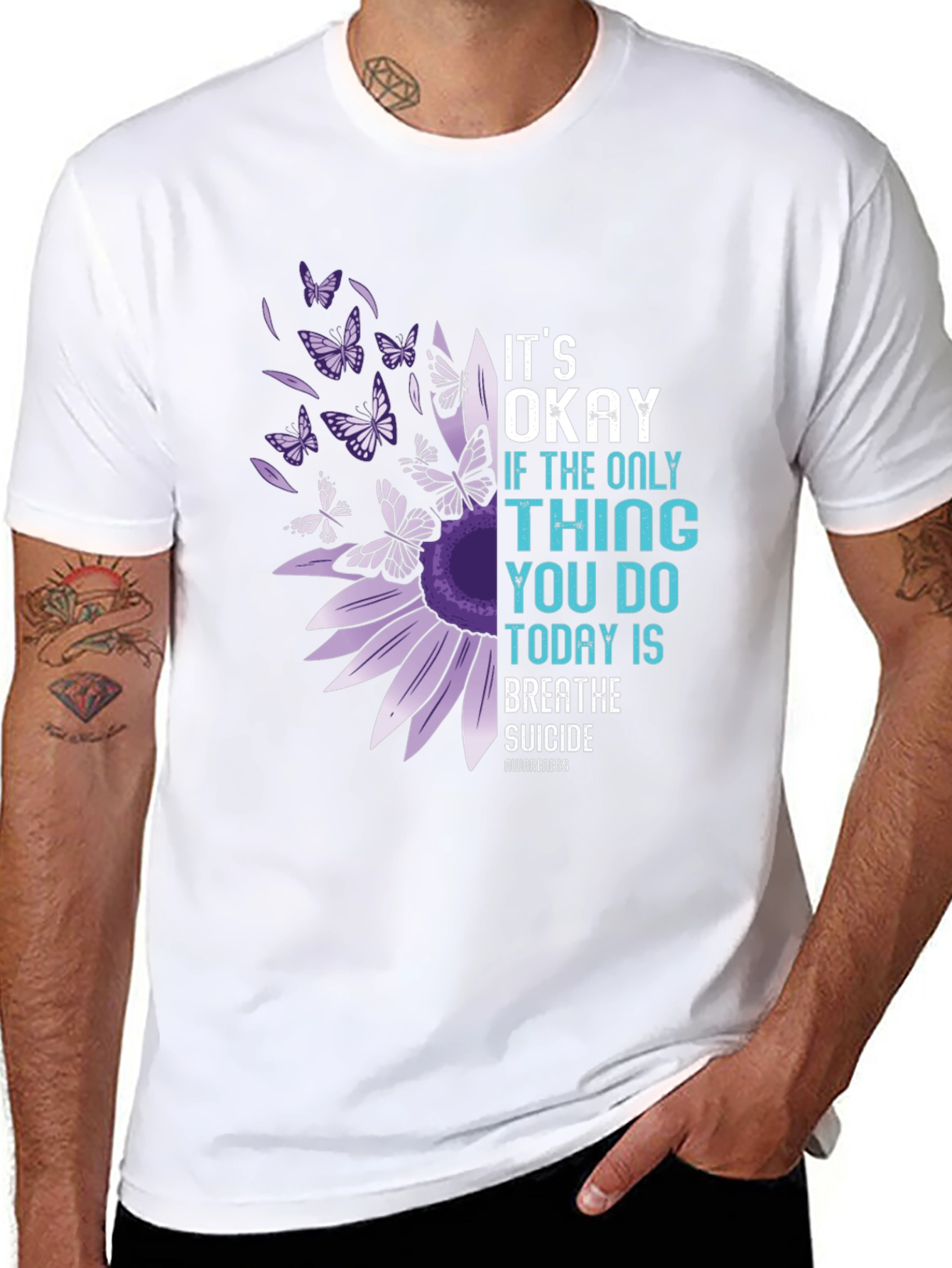 Its Okay To Breathe Suicide Awareness T-Shirt