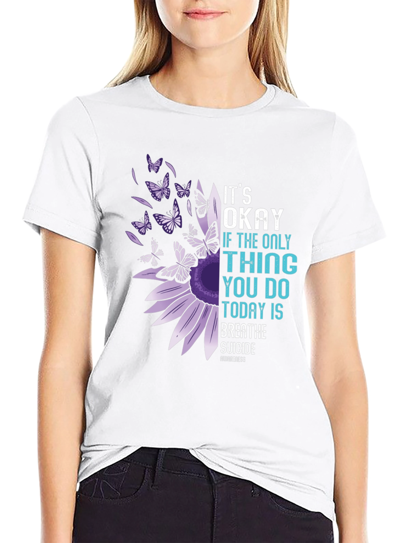 Its Okay To Breathe Suicide Awareness T-Shirt