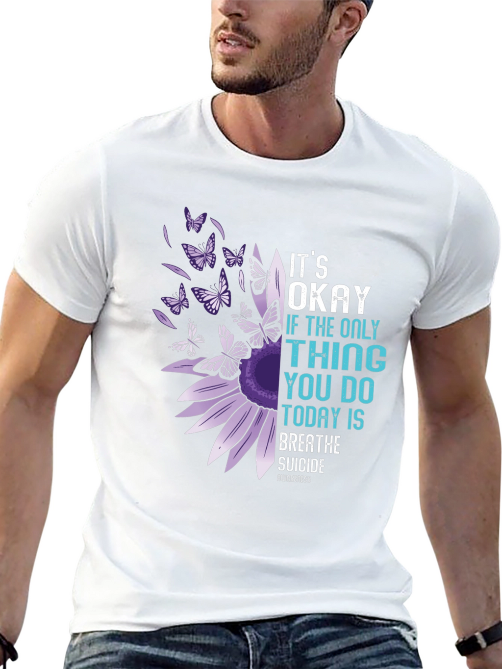 Its Okay To Breathe Suicide Awareness T-Shirt
