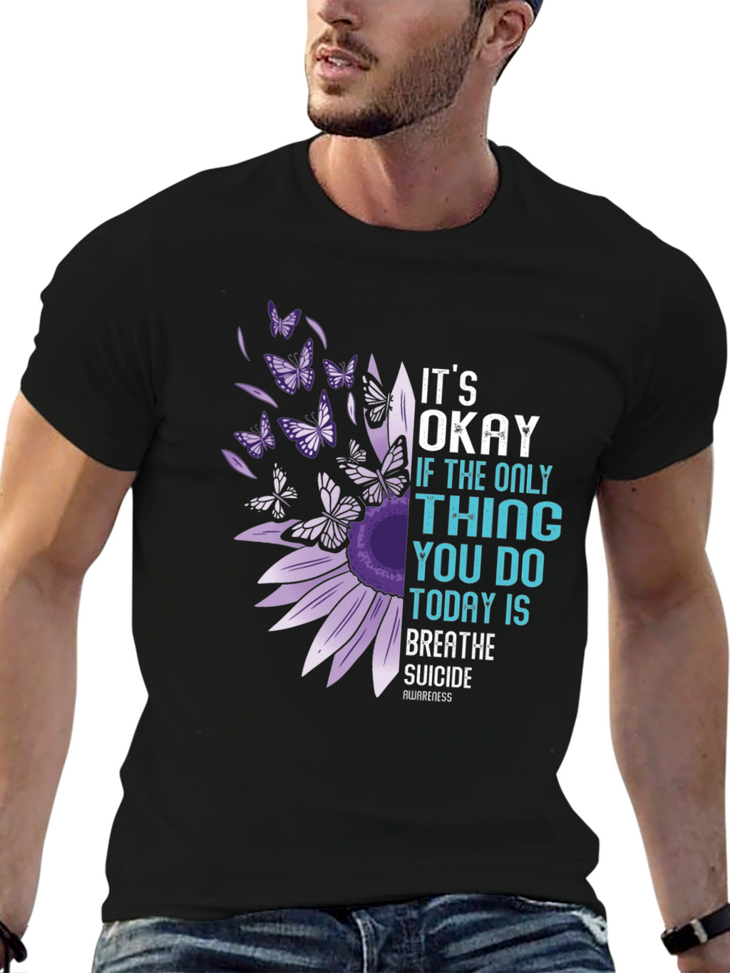 Its Okay To Breathe Suicide Awareness T-Shirt