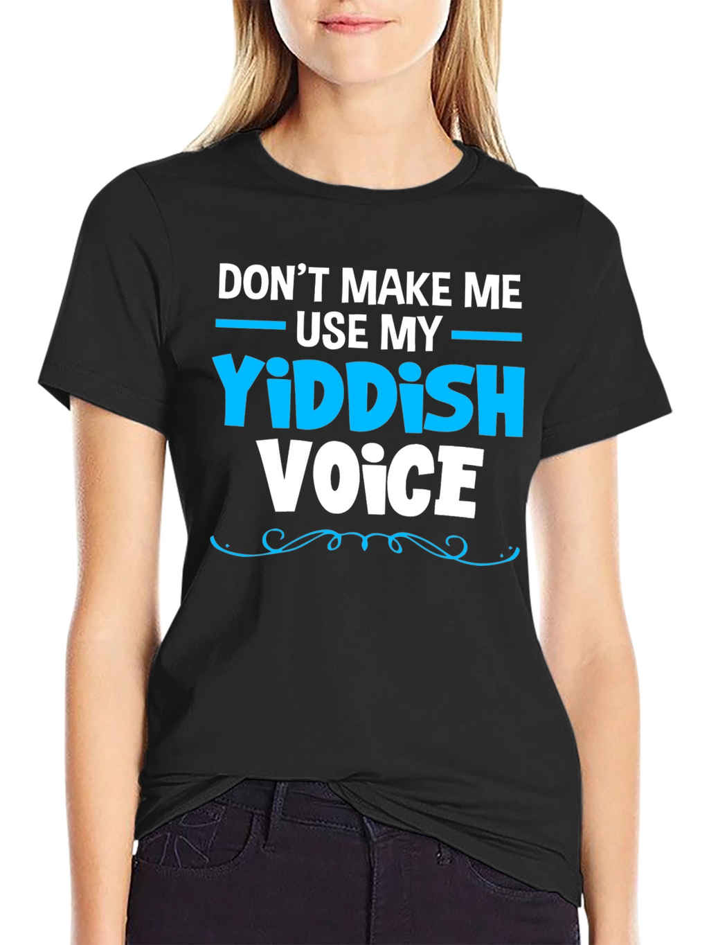 Yiddish Voice Graphic Tee Funny Jewish T-Shirt