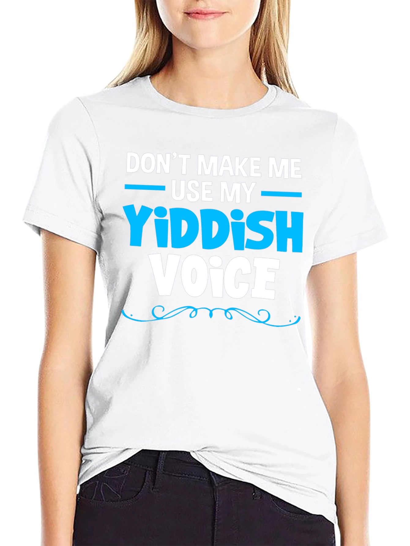 Yiddish Voice Graphic Tee Funny Jewish T-Shirt