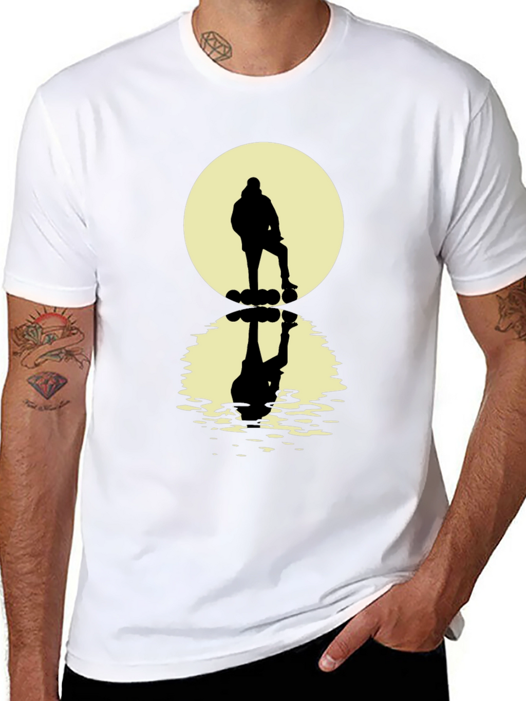 Silhouette Reflective Graphic T-Shirt