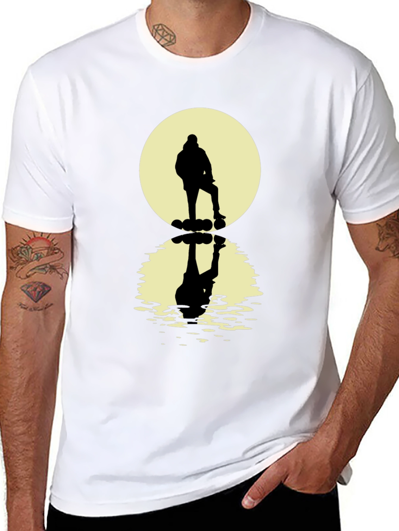Silhouette Reflective Graphic T-Shirt