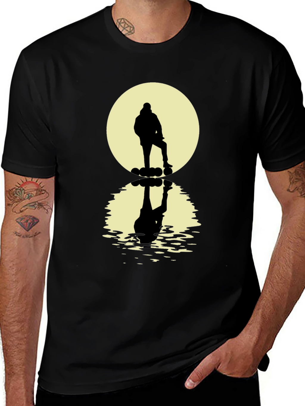 Silhouette Reflective Graphic T-Shirt