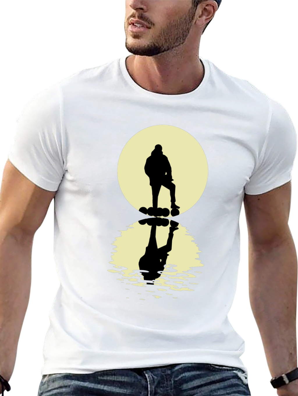 Silhouette Reflective Graphic T-Shirt