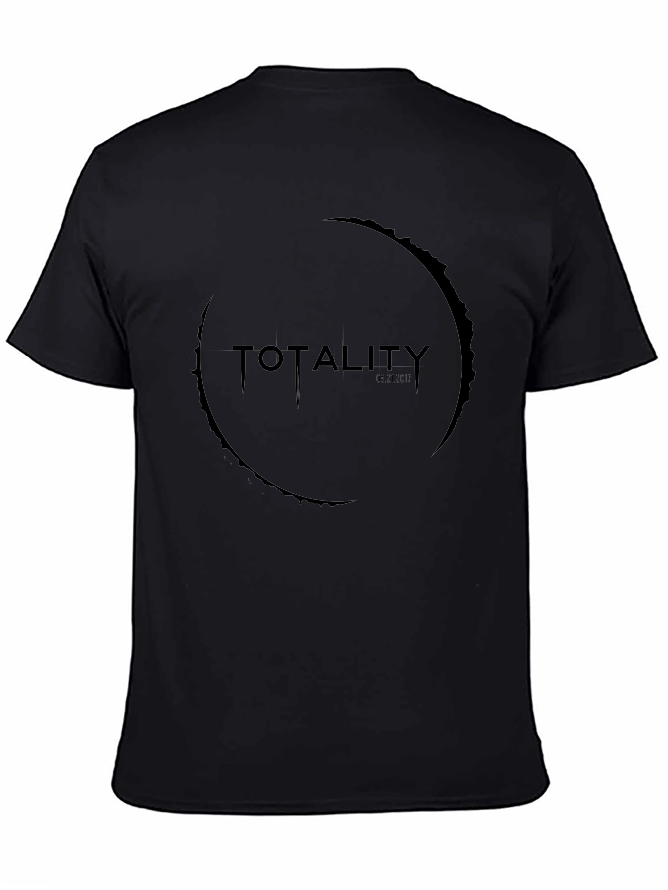 Totality Eclipse Graphic Tee - Black Cotton T-Shirt