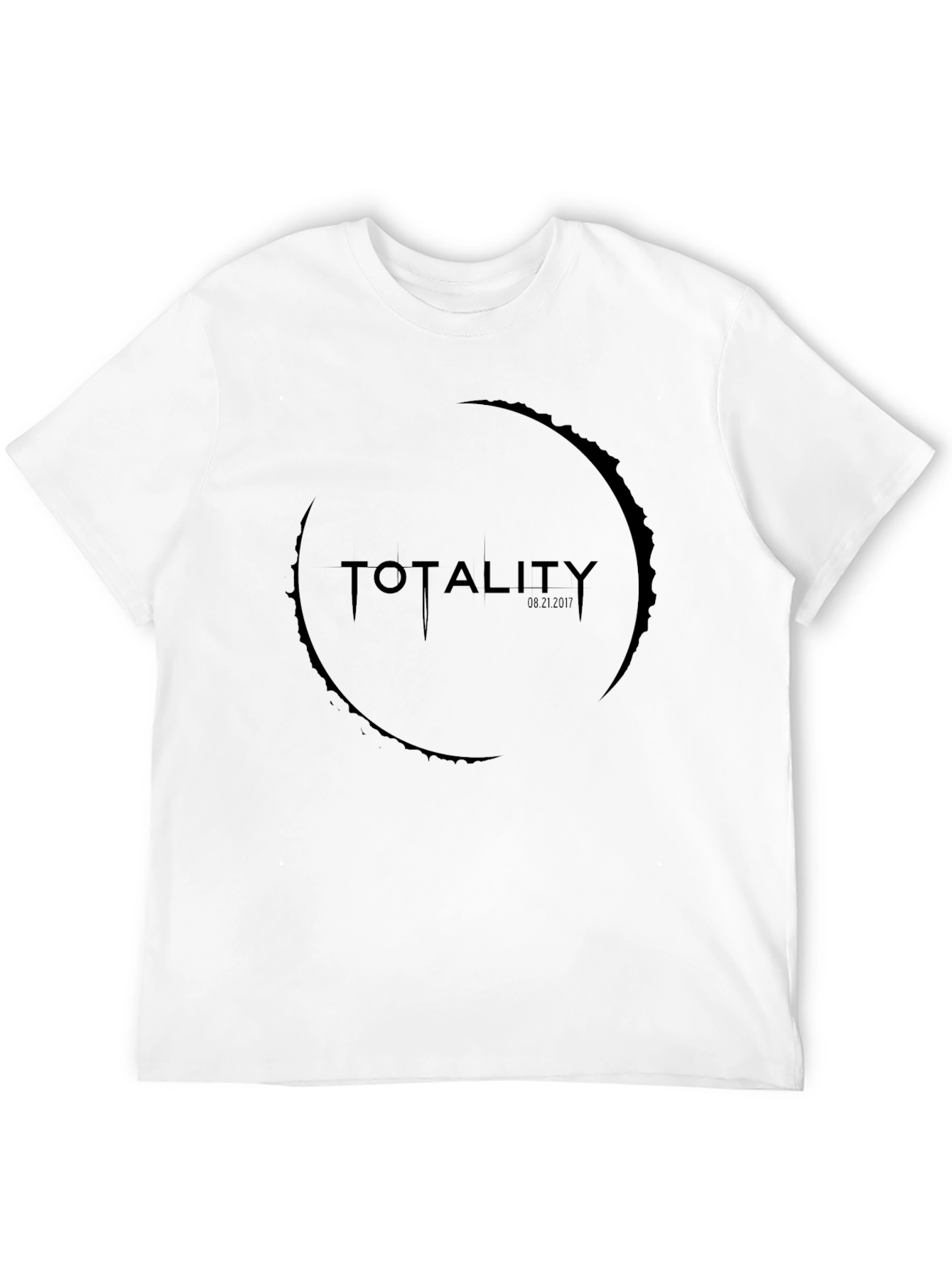 Totality Eclipse Graphic Tee - Black Cotton T-Shirt