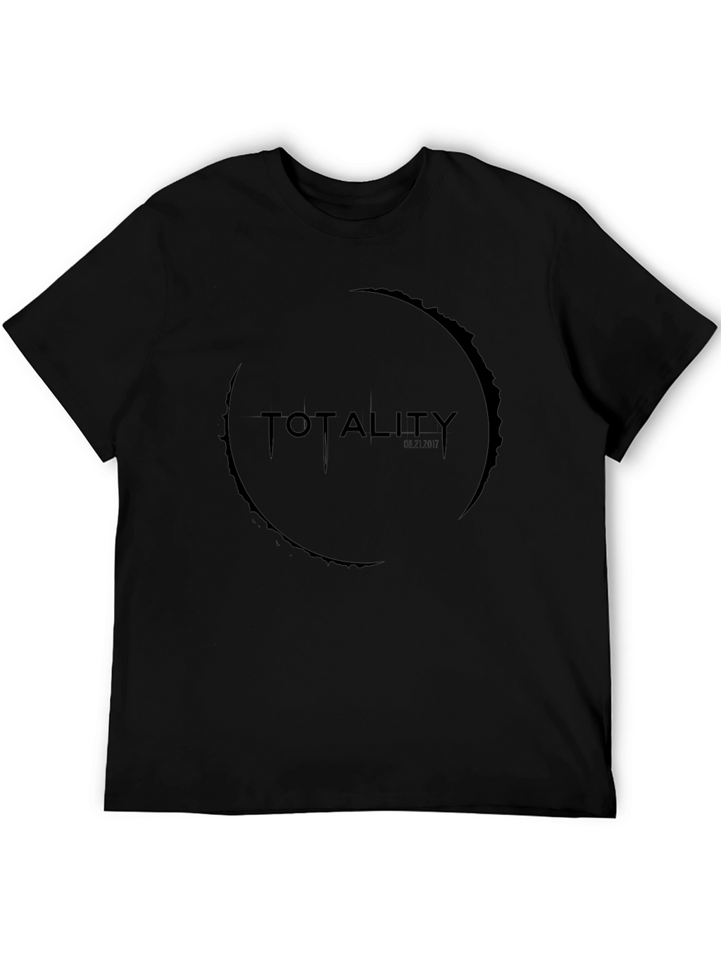 Totality Eclipse Graphic Tee - Black Cotton T-Shirt