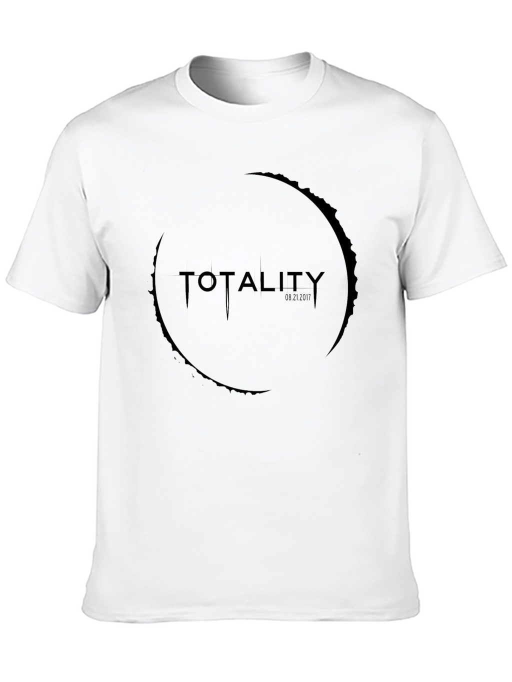 Totality Eclipse Graphic Tee - Black Cotton T-Shirt