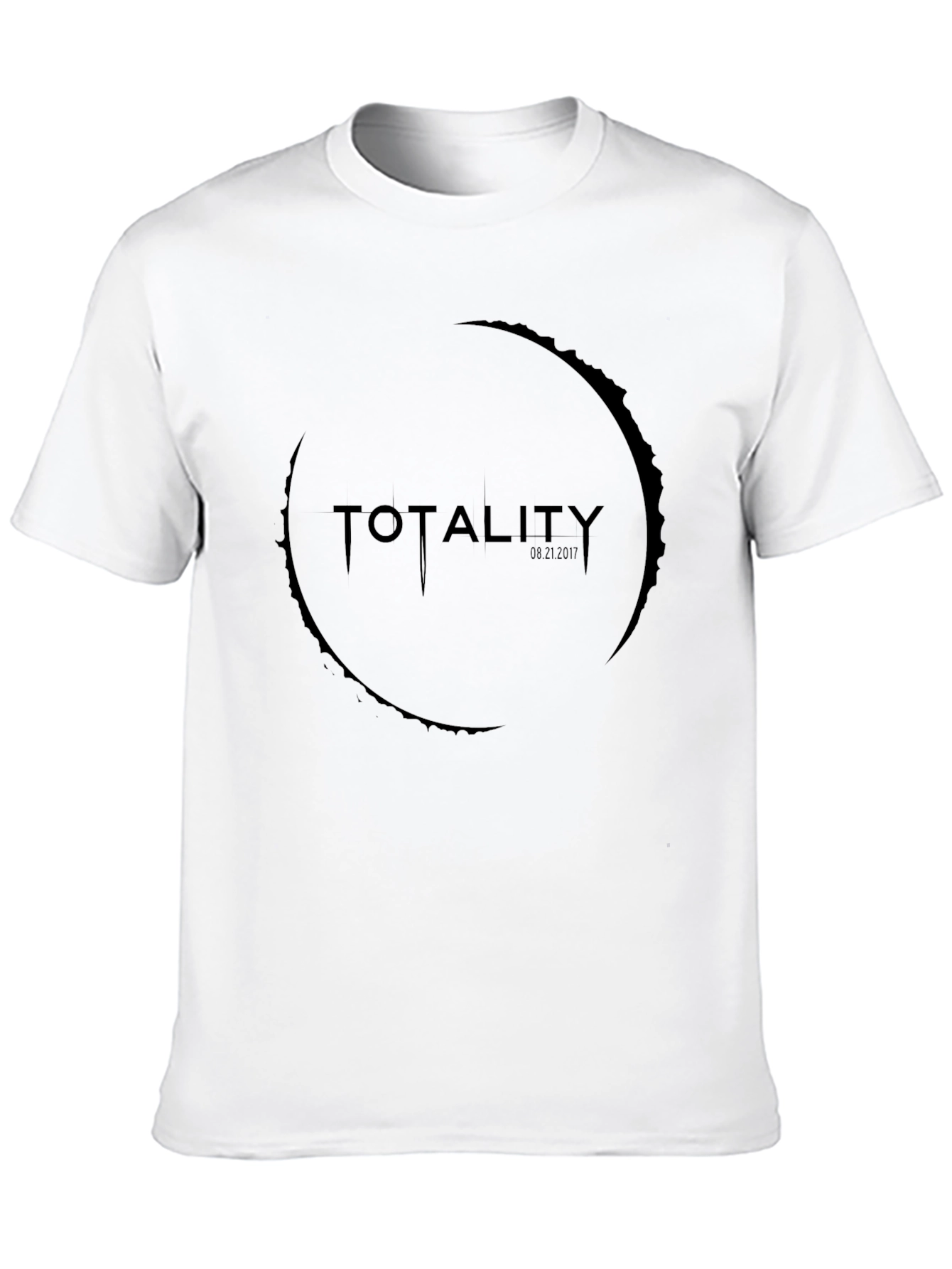 Totality Eclipse Graphic Tee - Black Cotton T-Shirt