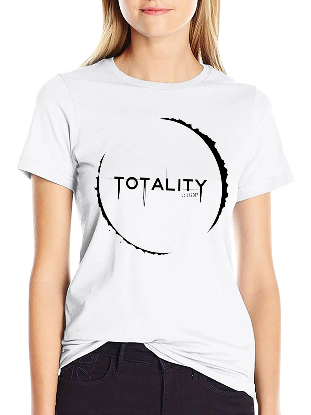 Totality Eclipse Graphic Tee - Black Cotton T-Shirt