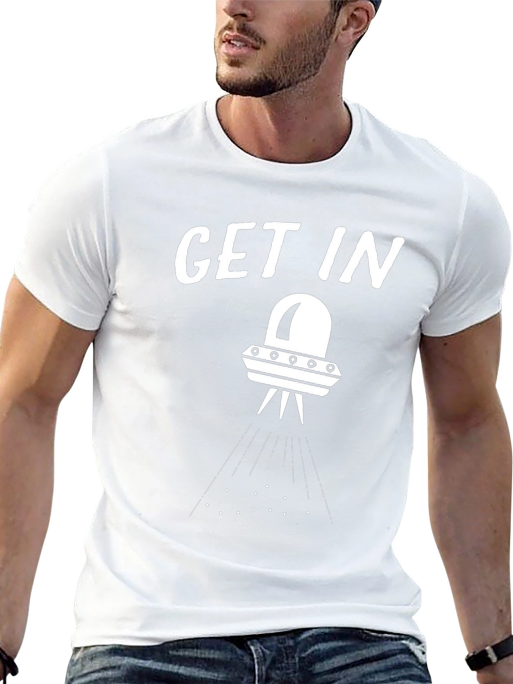 Get In UFO Graphic T-Shirt