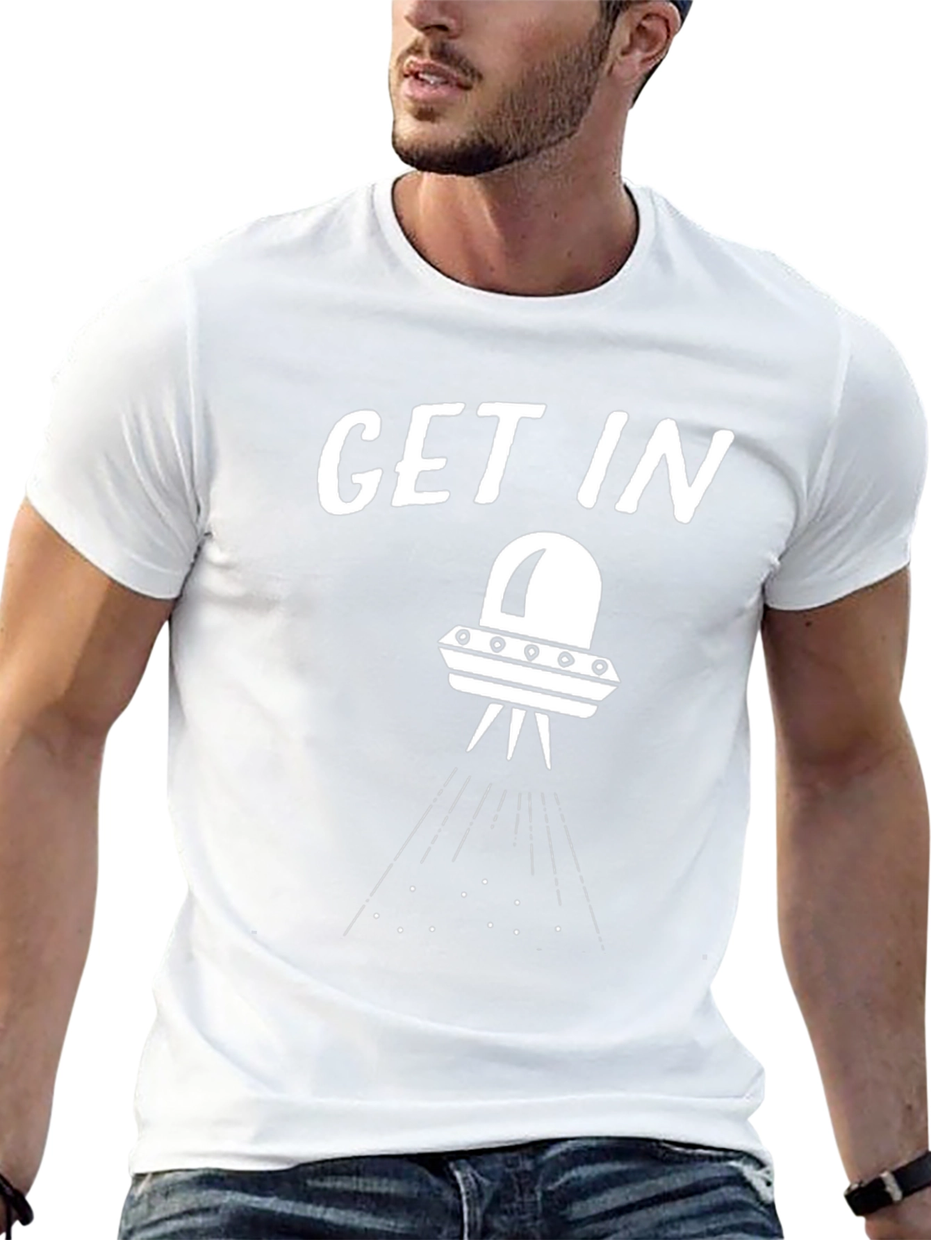 Get In UFO Graphic T-Shirt