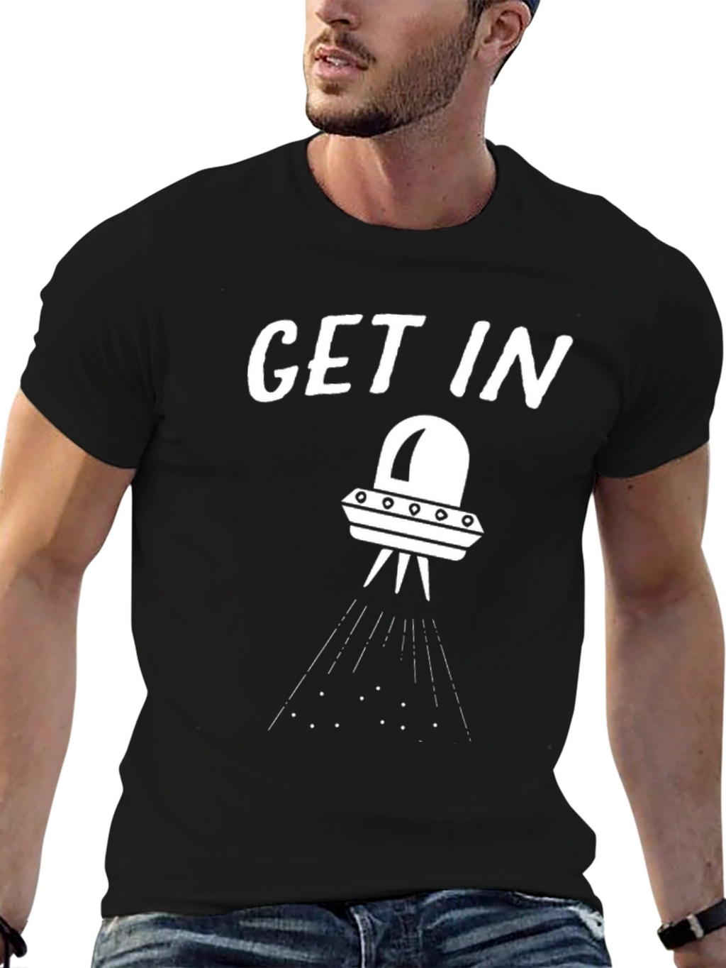 Get In UFO Graphic T-Shirt