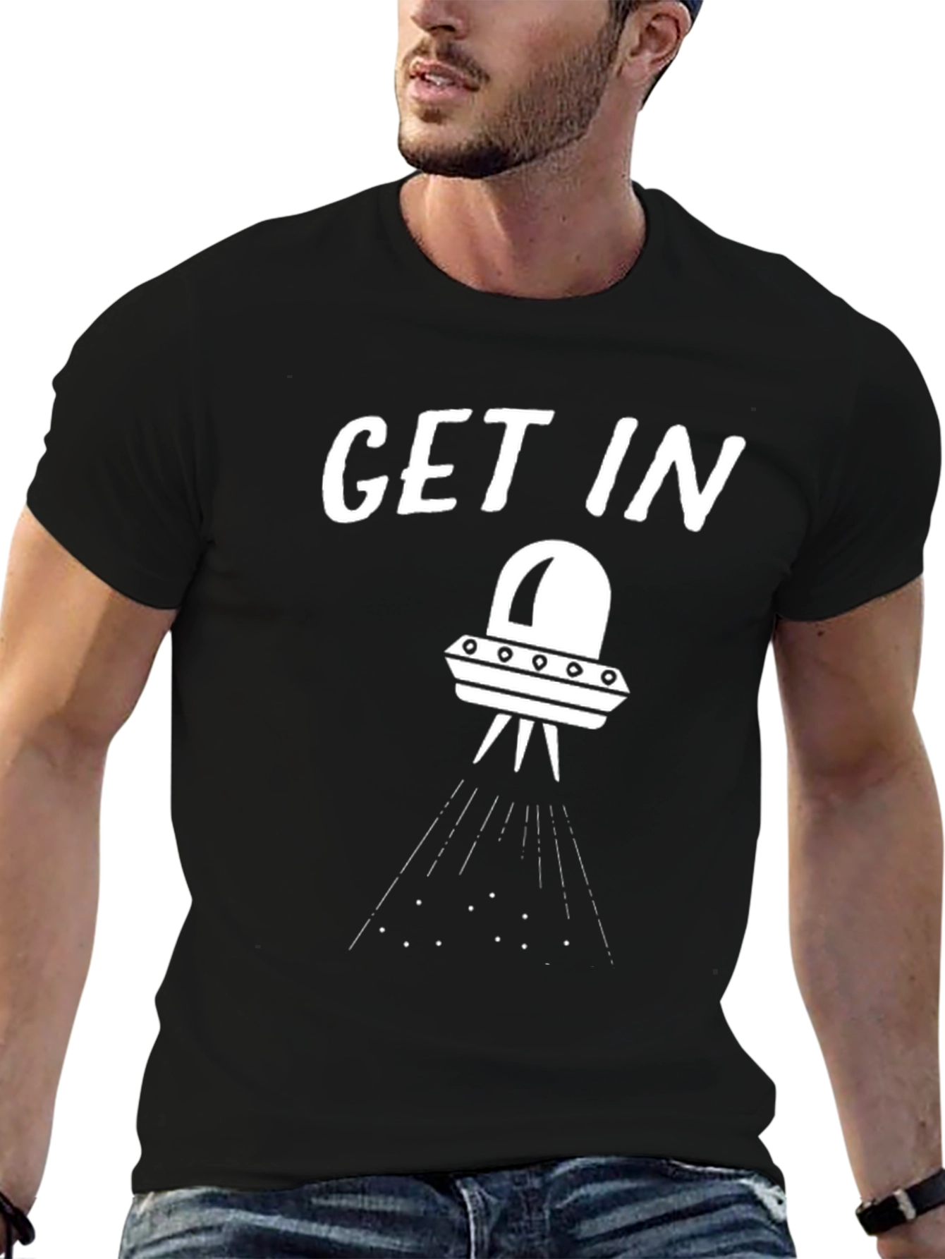 Get In UFO Graphic T-Shirt